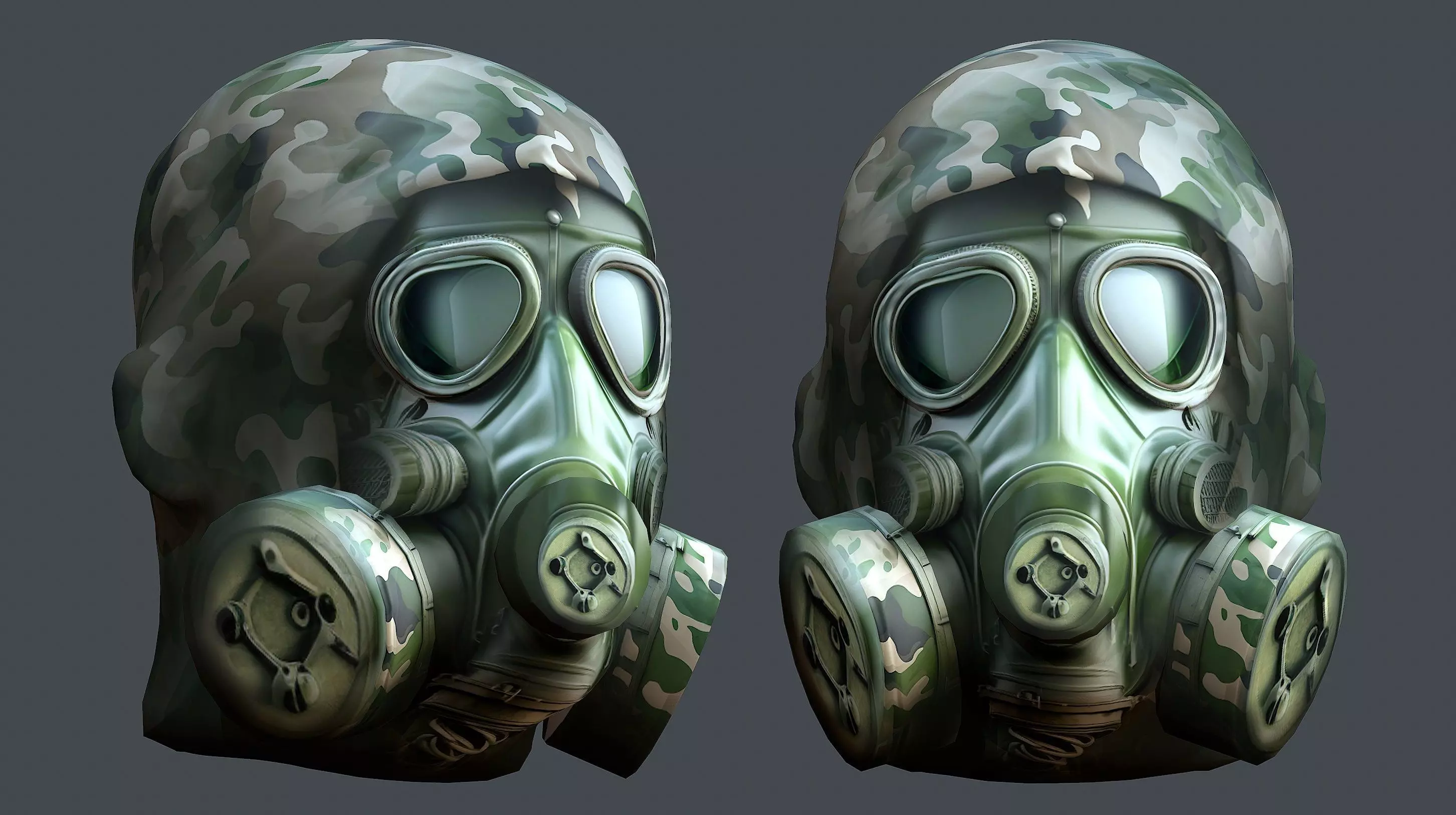 Helmet 3d model military combat Military Low-poly Low-poly 3D model_0