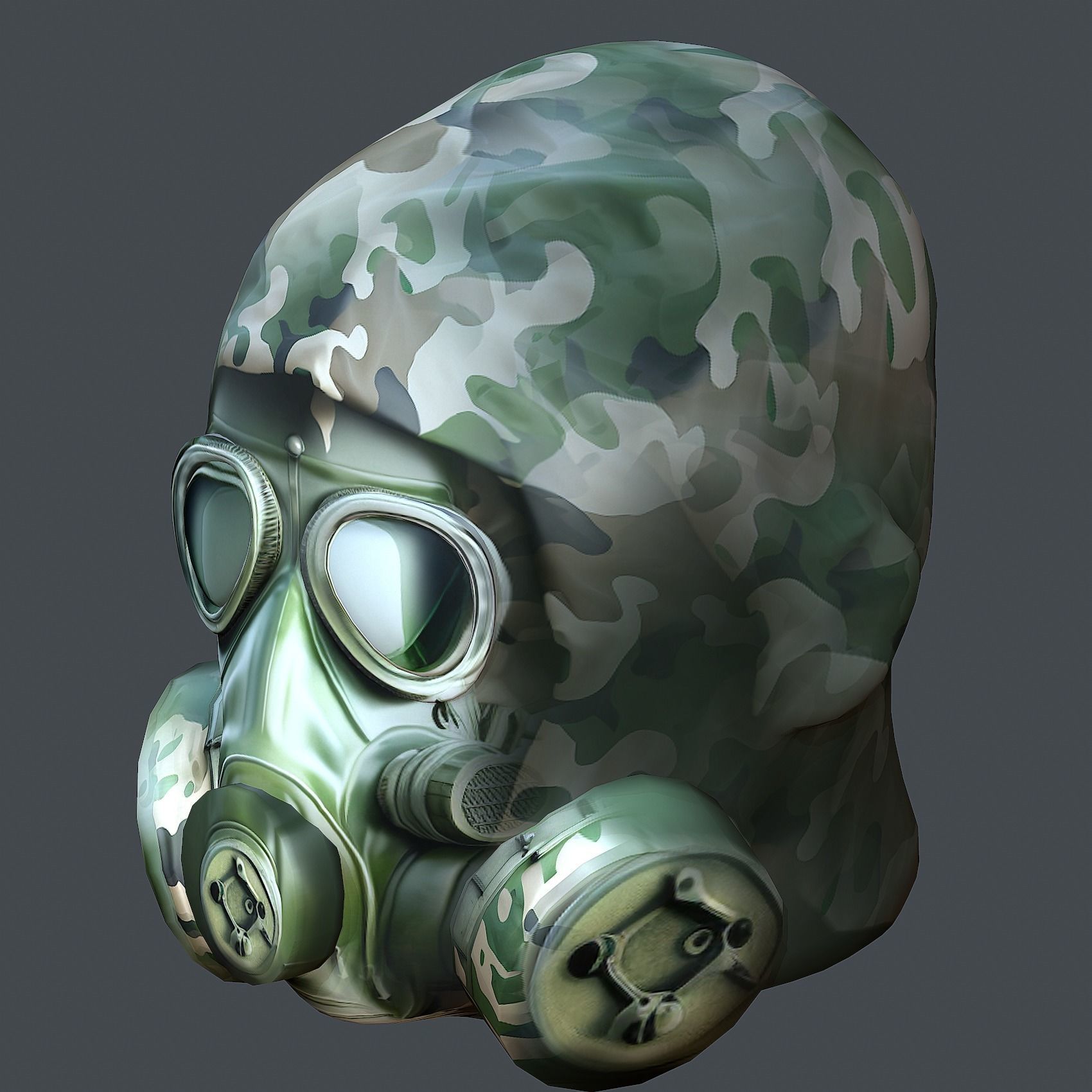 Helmet 3d model military combat Military Low-poly Low-poly 3D model_8