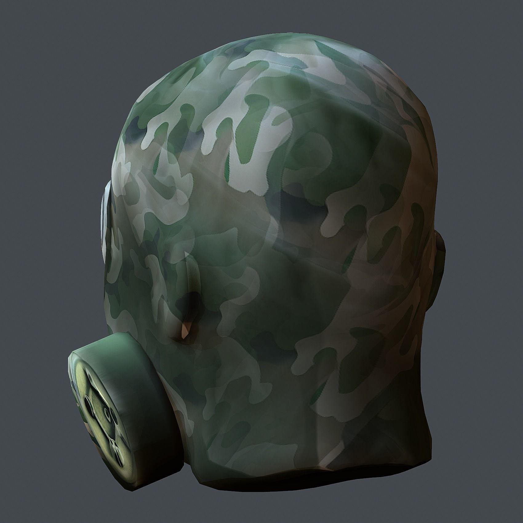 Helmet 3d model military combat Military Low-poly Low-poly 3D model_9