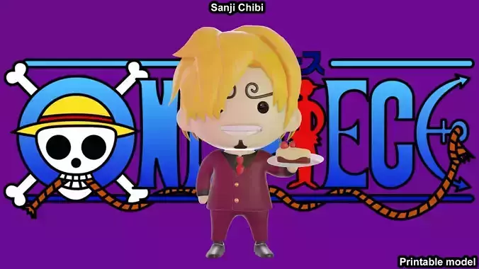 Sanji Chibi - One Piece 3D print model