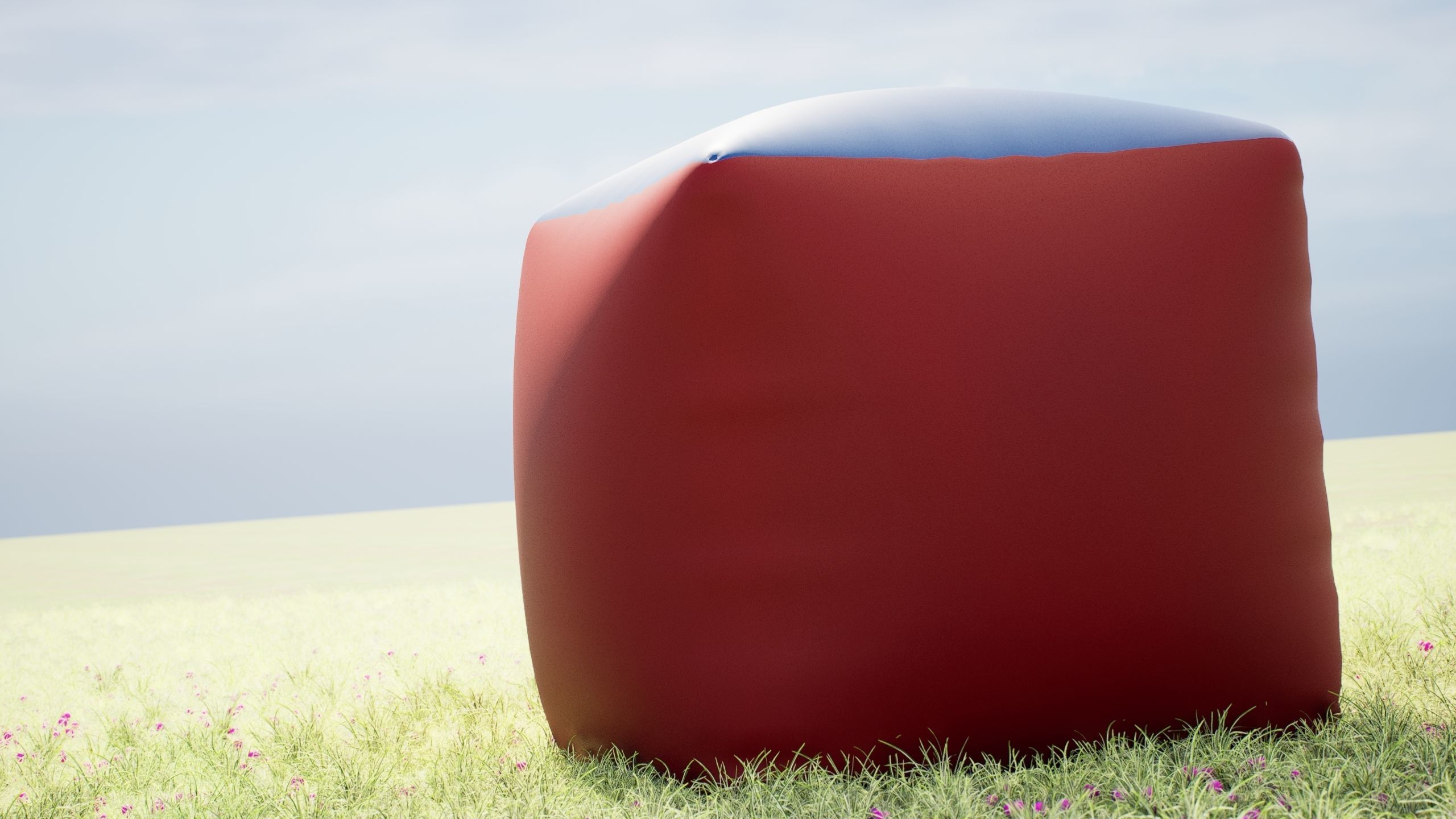 Paintball Bunker - Brick Cube 3D model_4