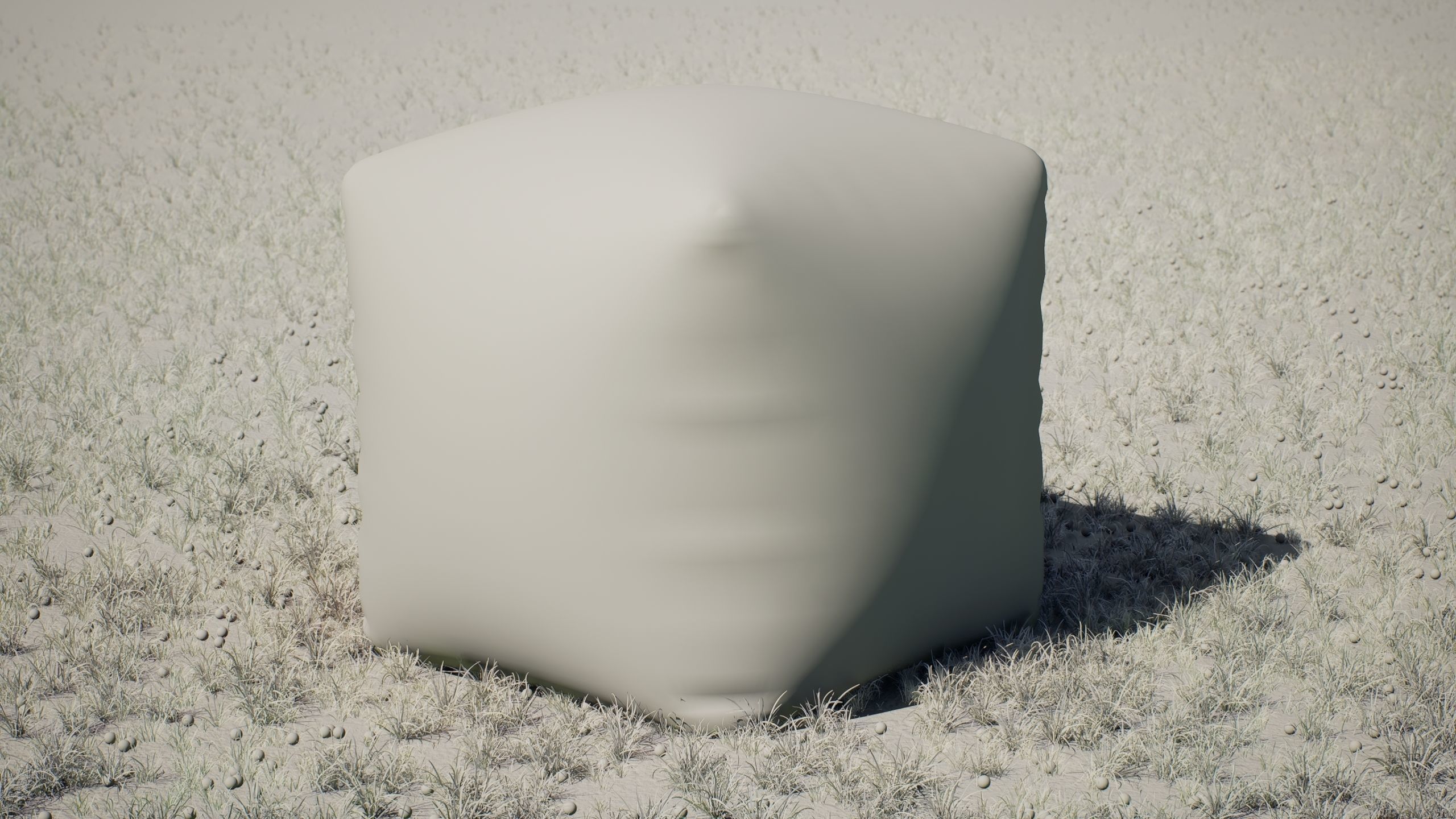 Paintball Bunker - Brick Cube 3D model_2