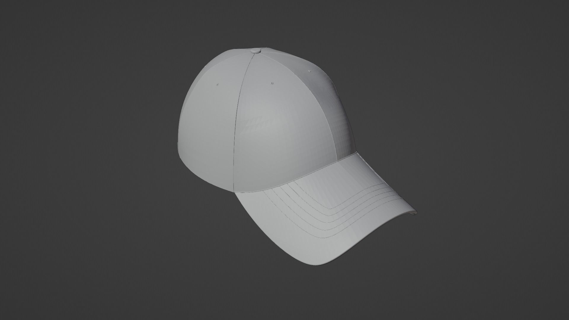 Baseball Cap 3D model_6