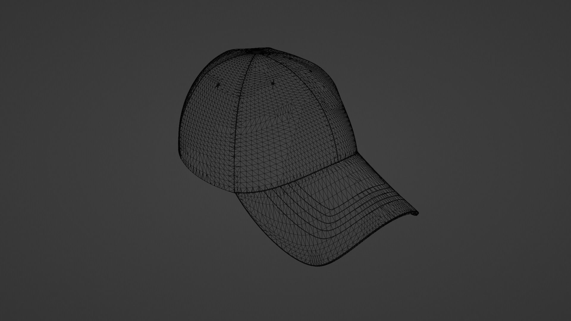 Baseball Cap 3D model_7