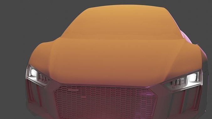 Car modeling  Low-poly 3D model