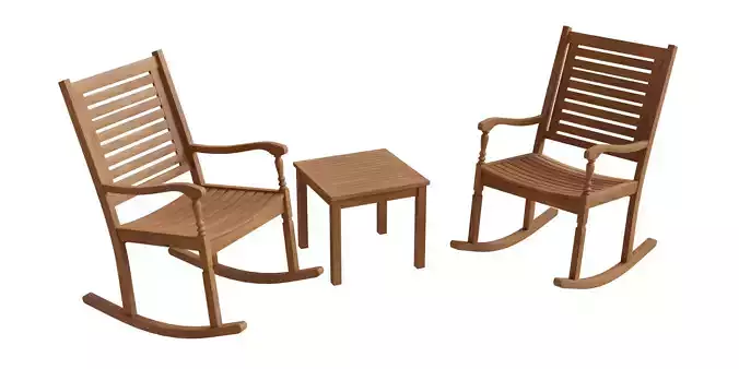 Outdoor Rocking Chair And Table Set