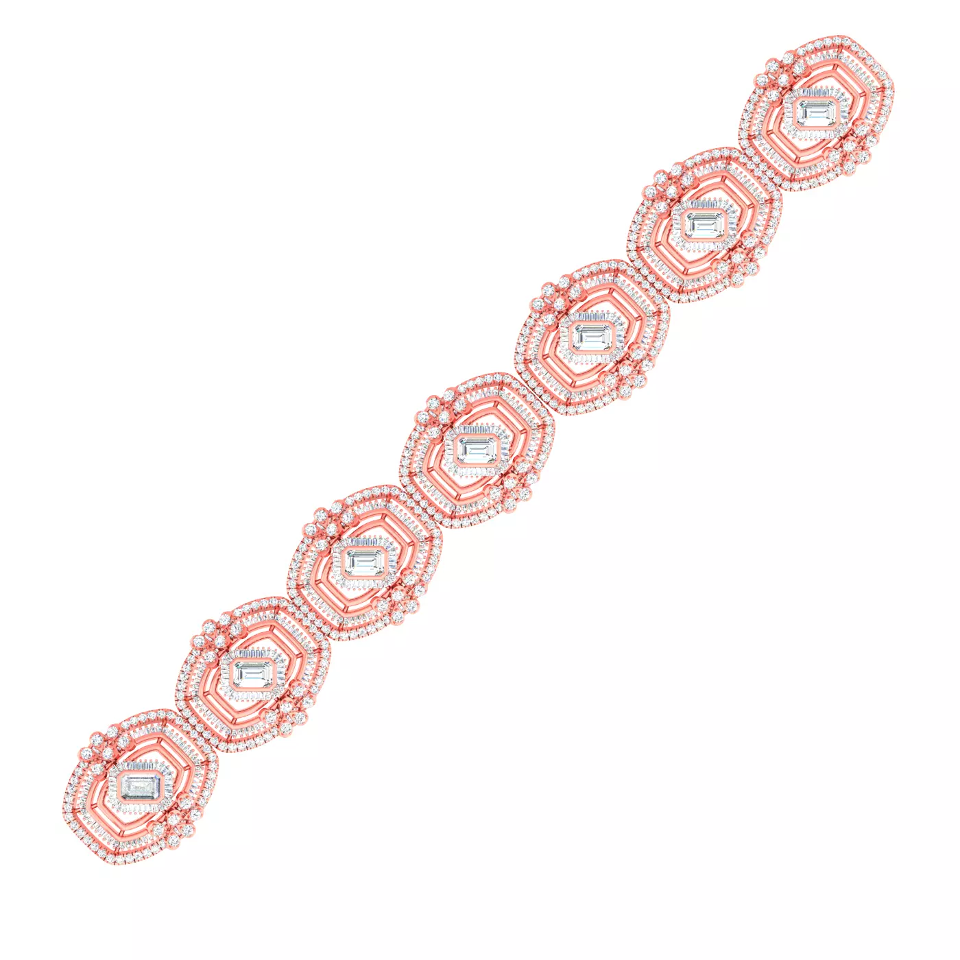 Women bracelet link with details 3D print model
