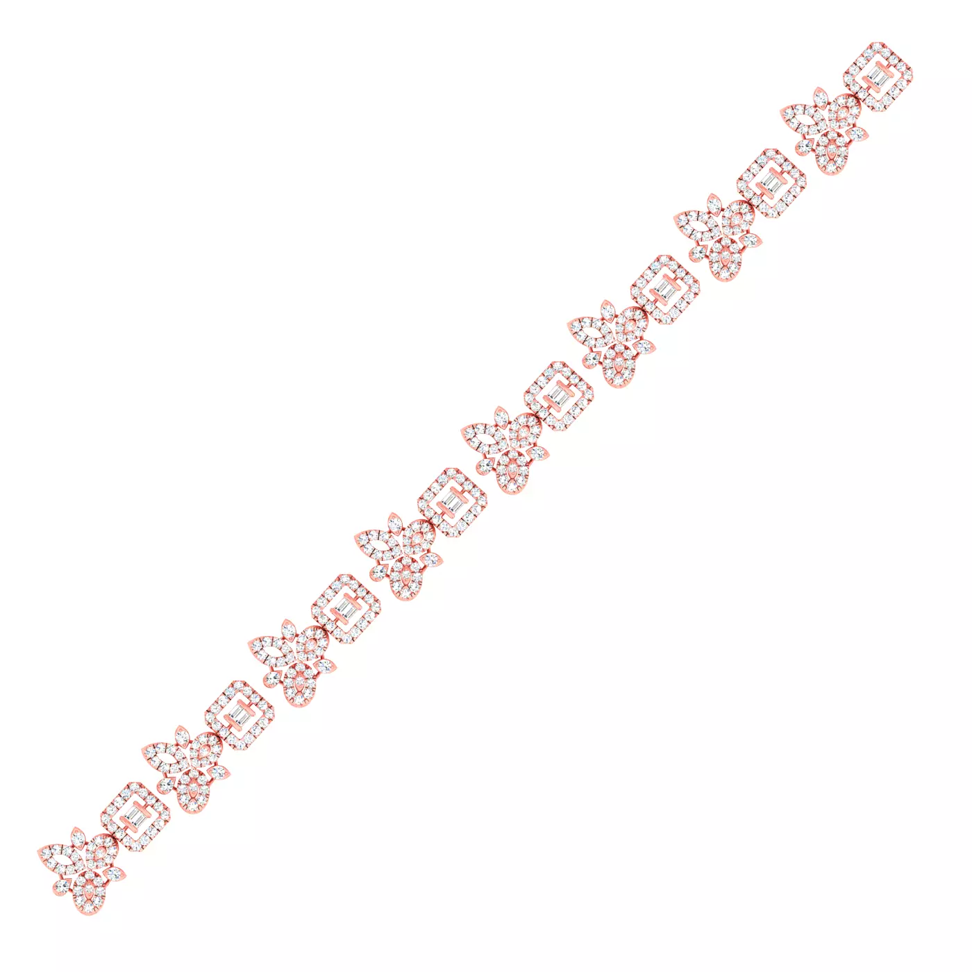 Women bracelet link with details 3D print model