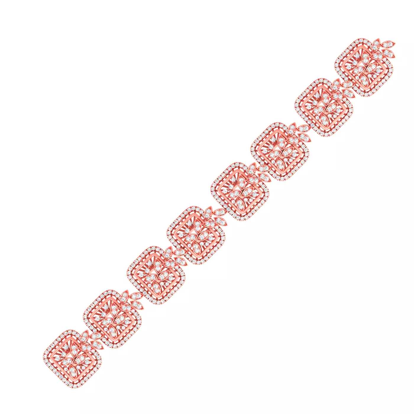 Women bracelet link with details 3D print model