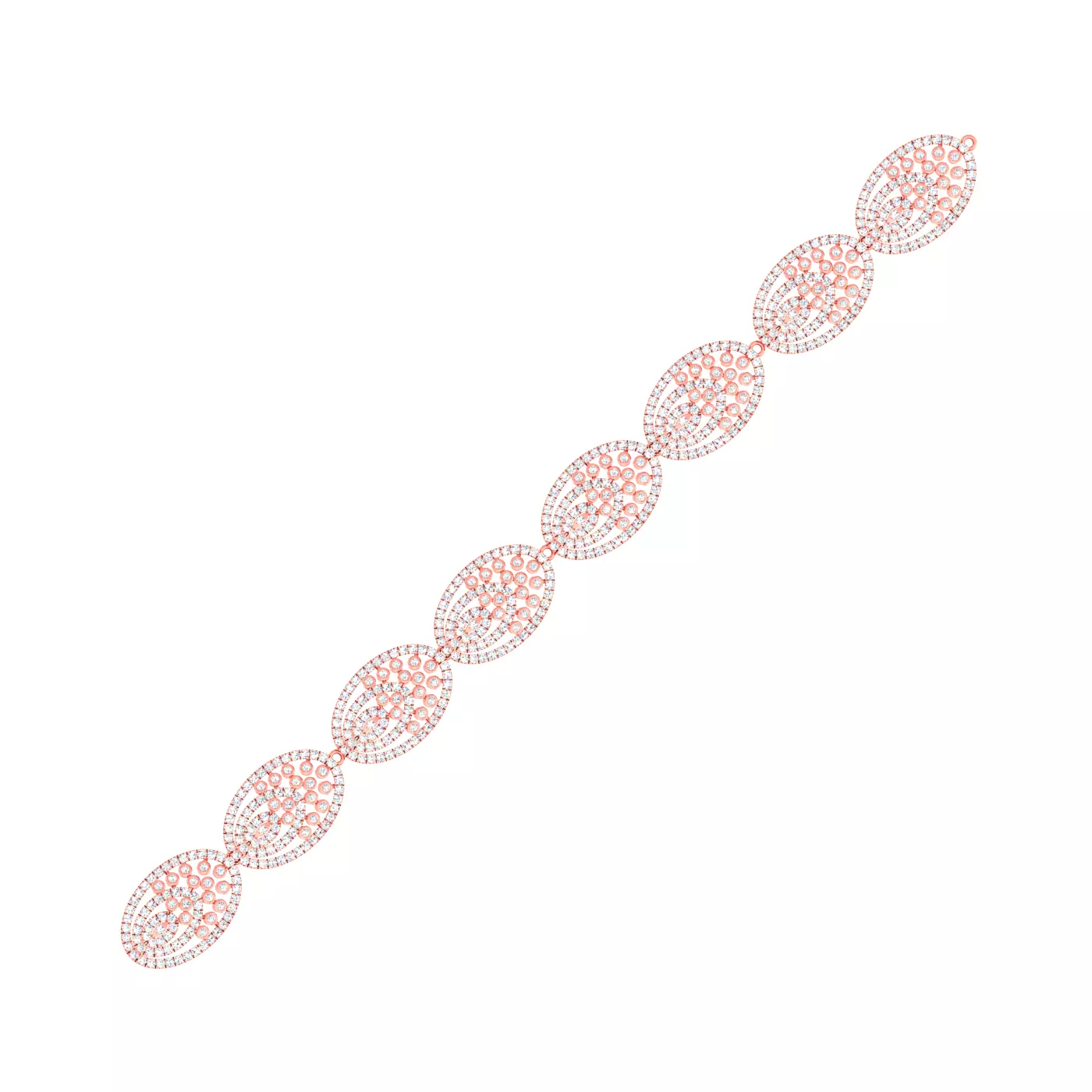 Women bracelet link with details 3D print model