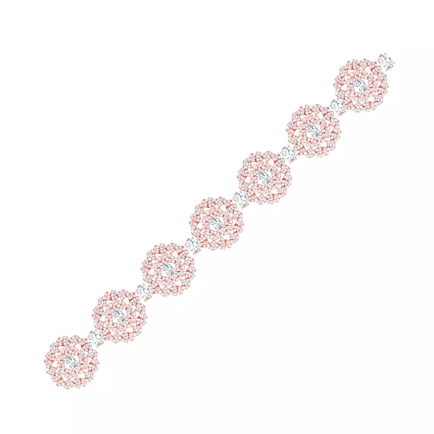 Women bracelet link with details 3D print model