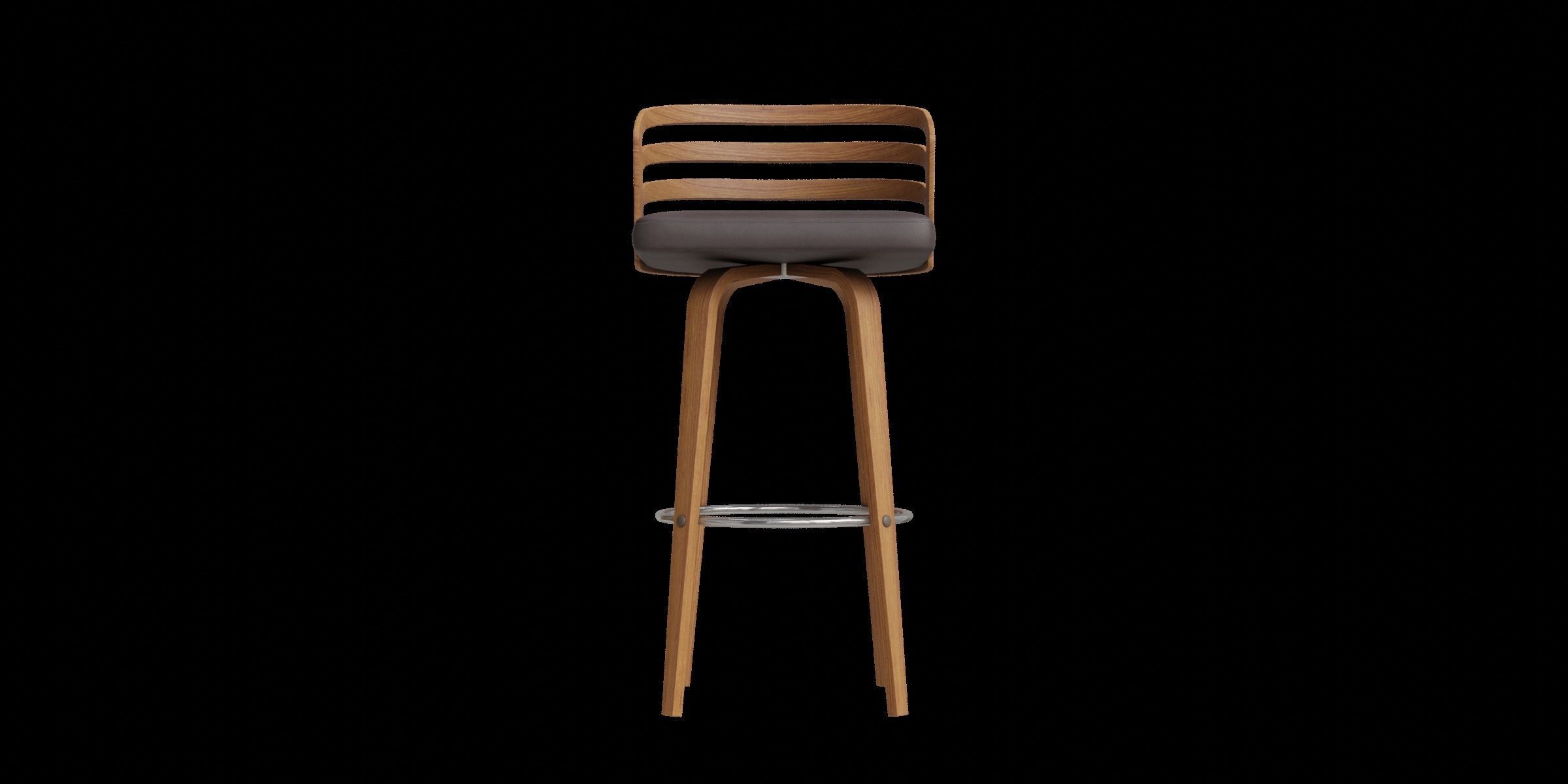 Jayden Counter Stool Low-poly 3D model_4