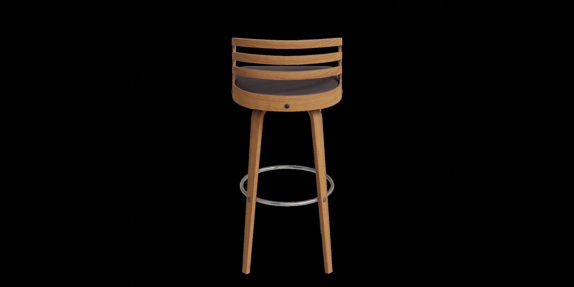 Jayden Counter Stool Low-poly 3D model_10