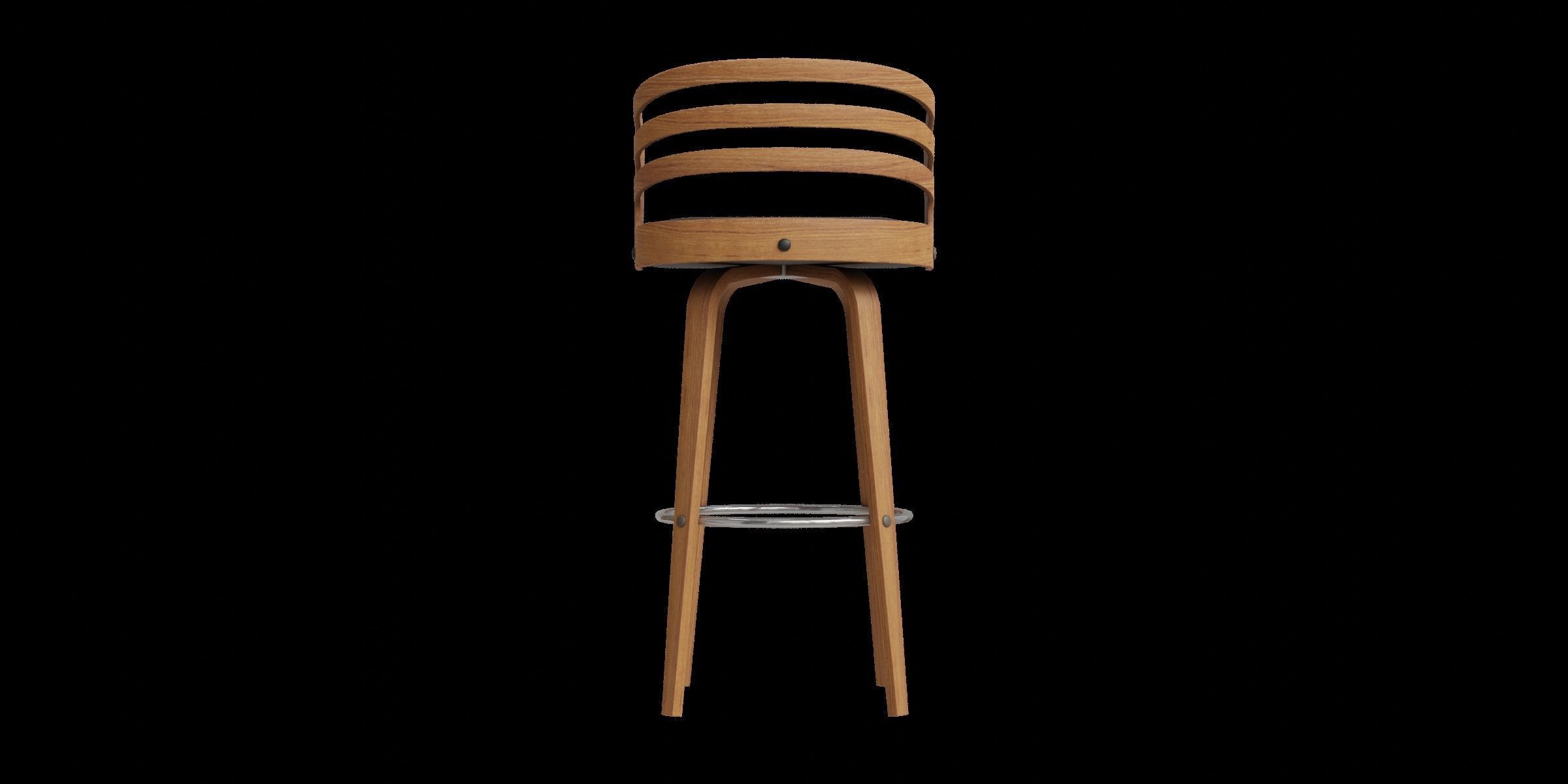 Jayden Counter Stool Low-poly 3D model_6