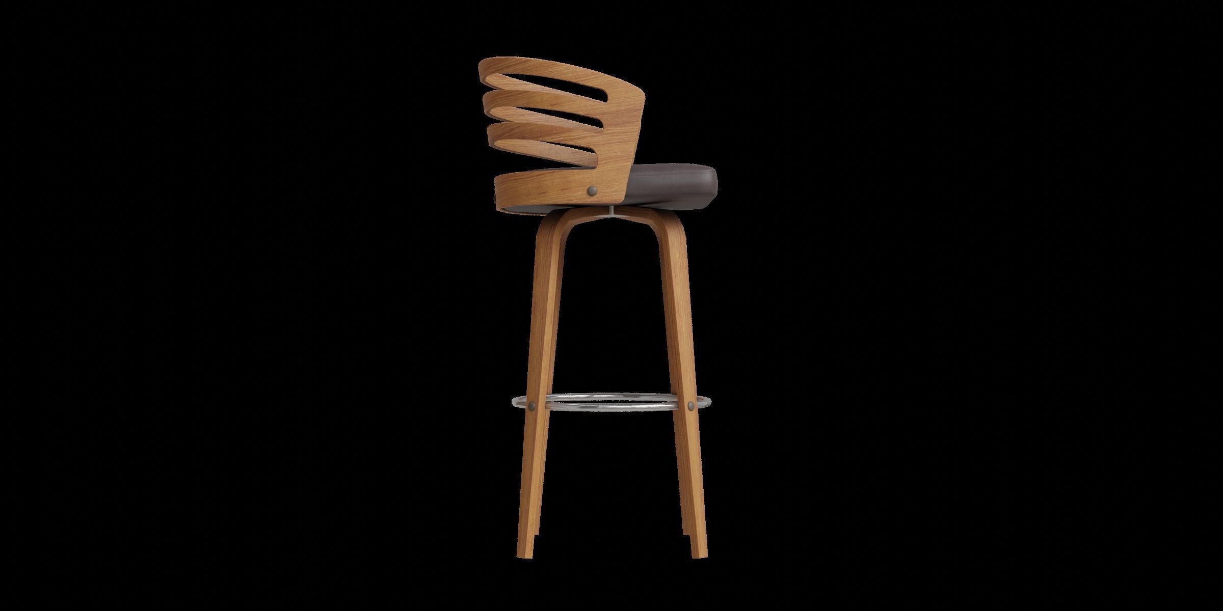 Jayden Counter Stool Low-poly 3D model_5