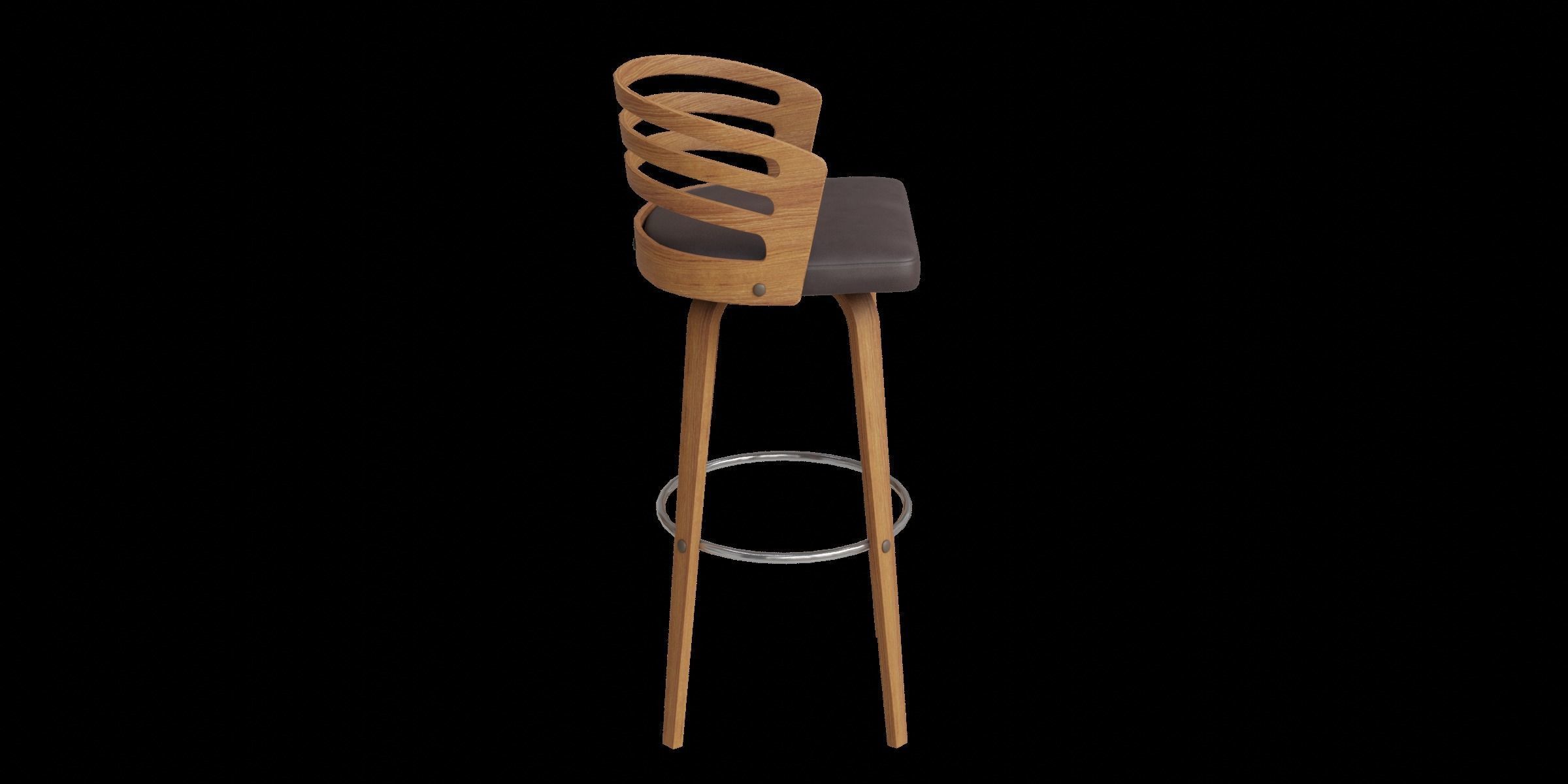 Jayden Counter Stool Low-poly 3D model_9