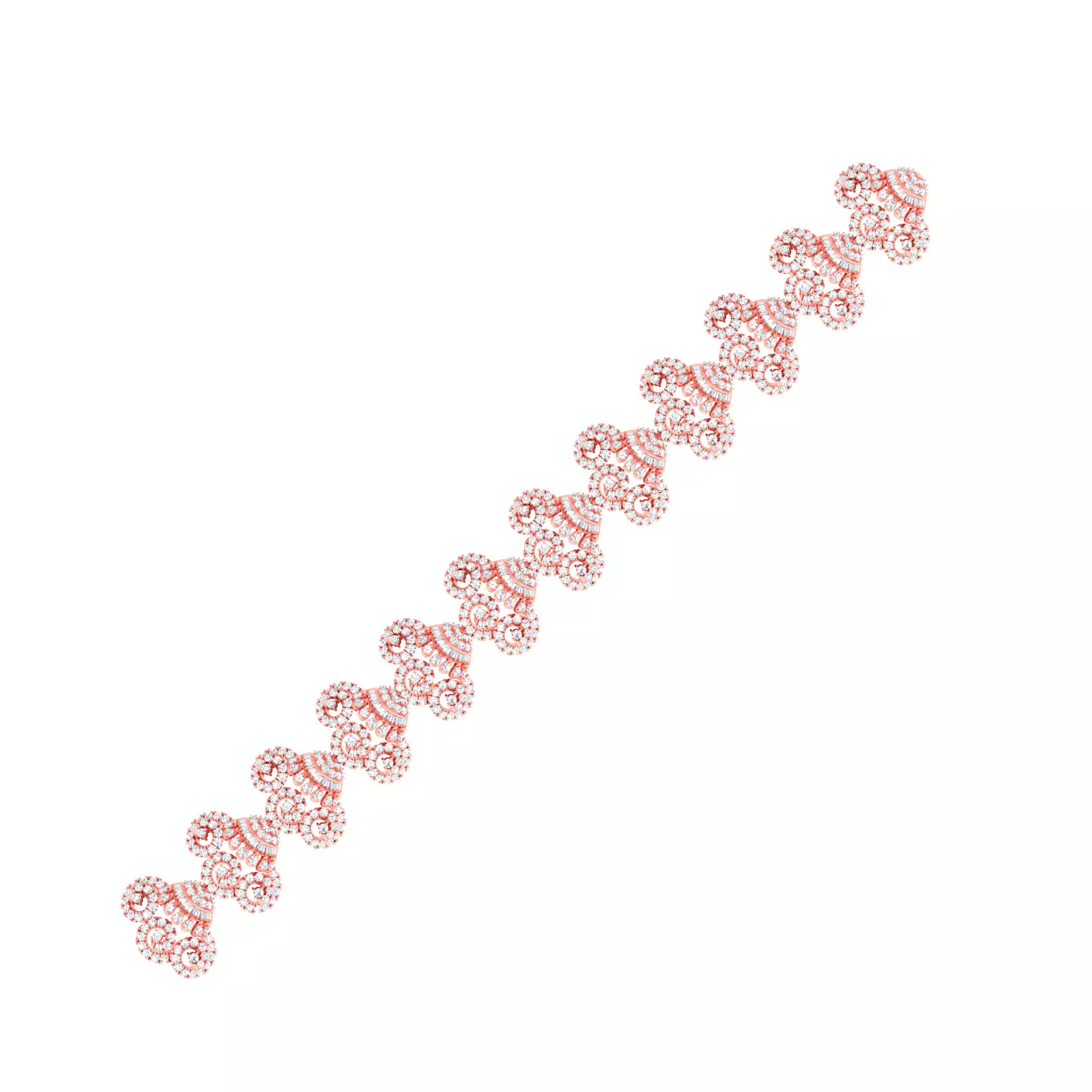 Women bracelet link with details 3D print model