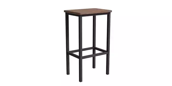 Abbot Solid Wood Bar Stool