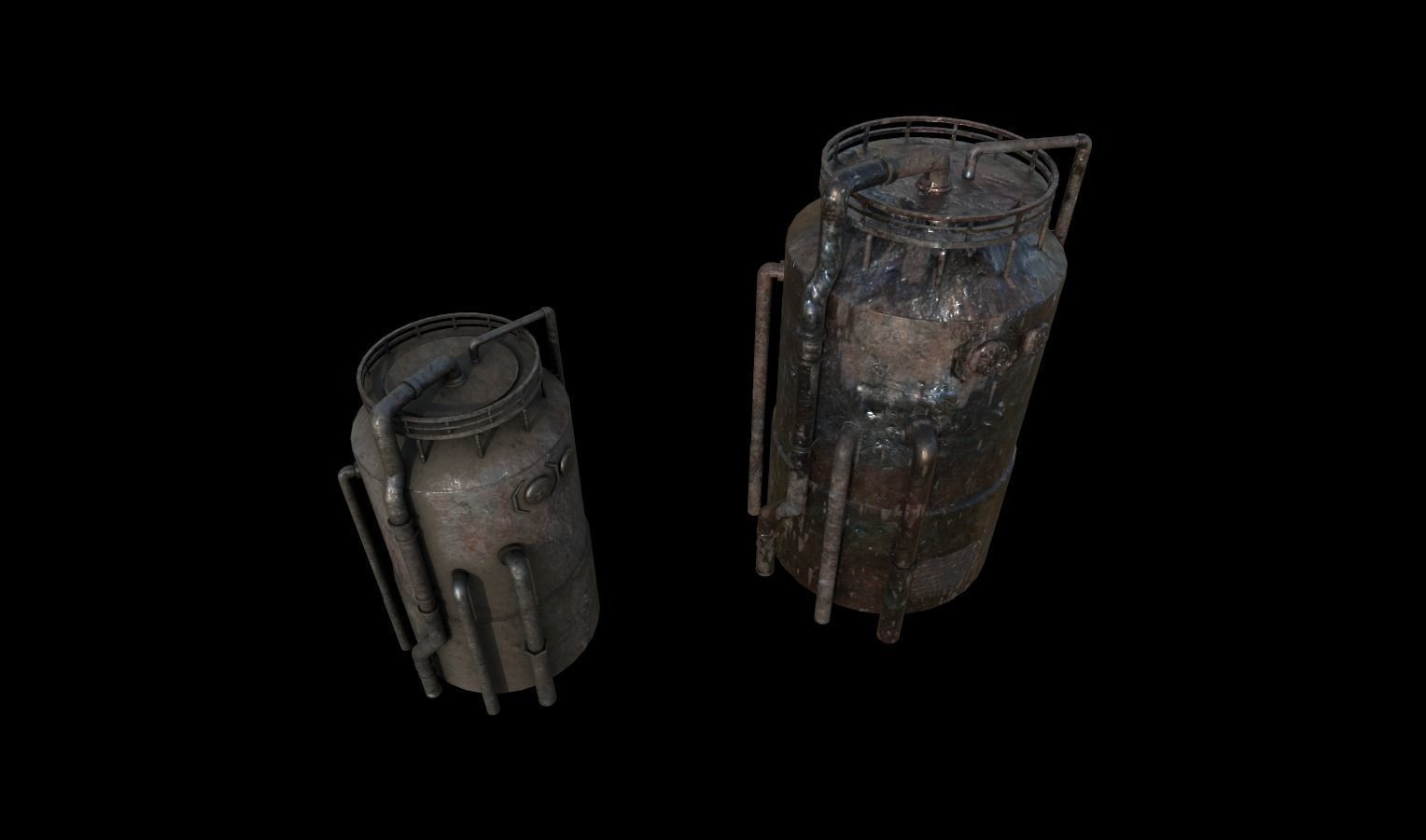 Industrial Props Pack 2 Low-poly 3D model_7