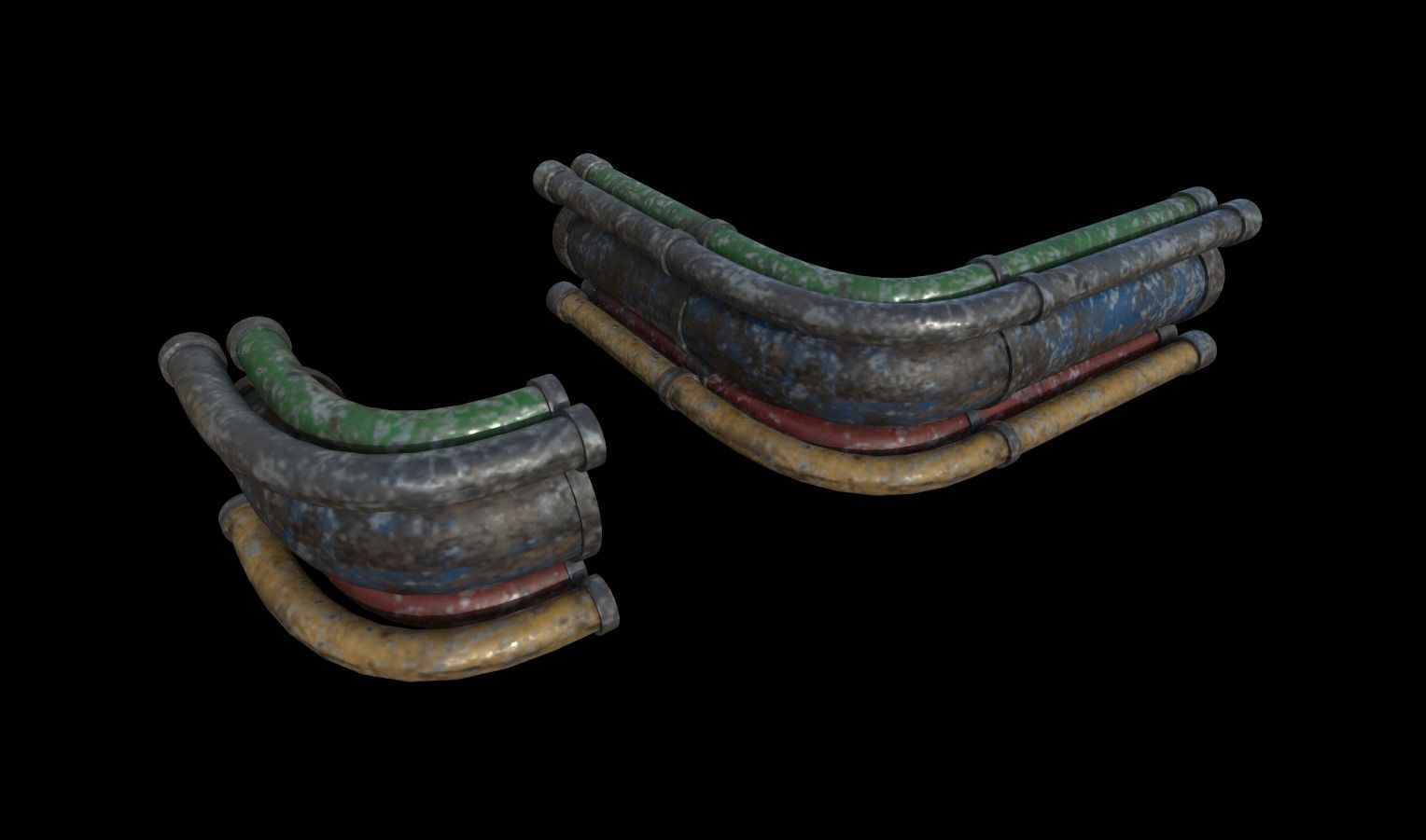 Industrial Props Pack 2 Low-poly 3D model_16