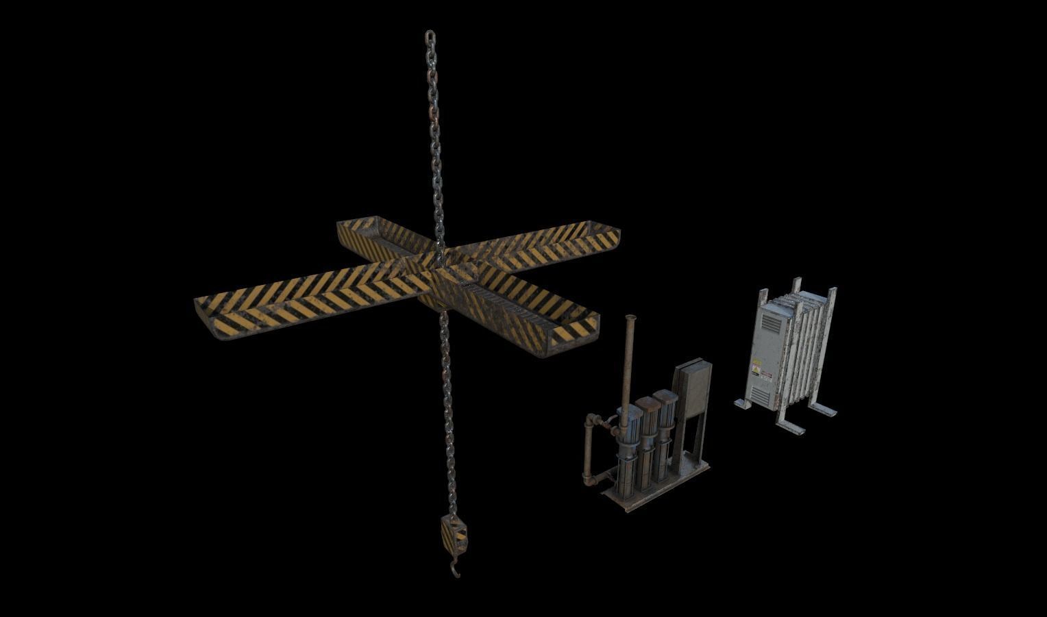 Industrial Props Pack 2 Low-poly 3D model_11