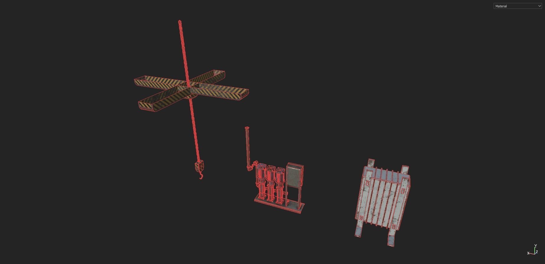 Industrial Props Pack 2 Low-poly 3D model_13