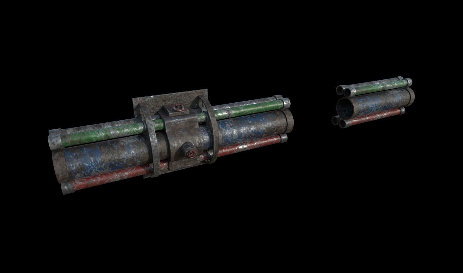 Industrial Props Pack 2 Low-poly 3D model_14