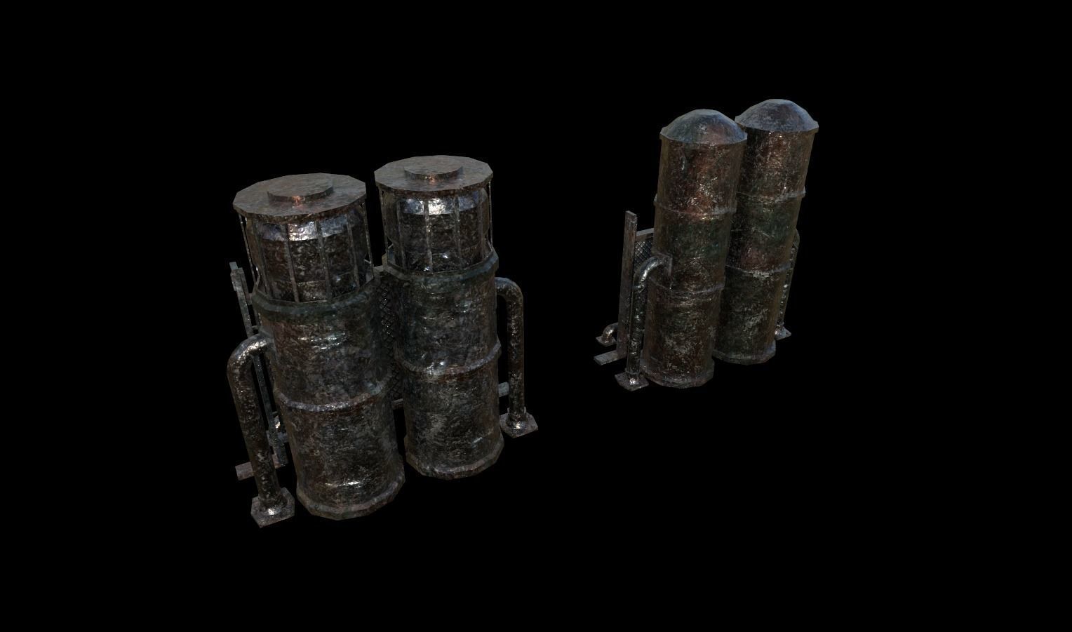 Industrial Props Pack 2 Low-poly 3D model_9
