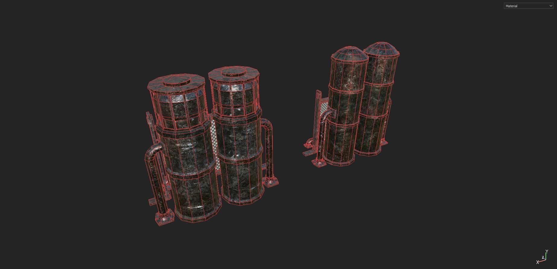 Industrial Props Pack 2 Low-poly 3D model_10