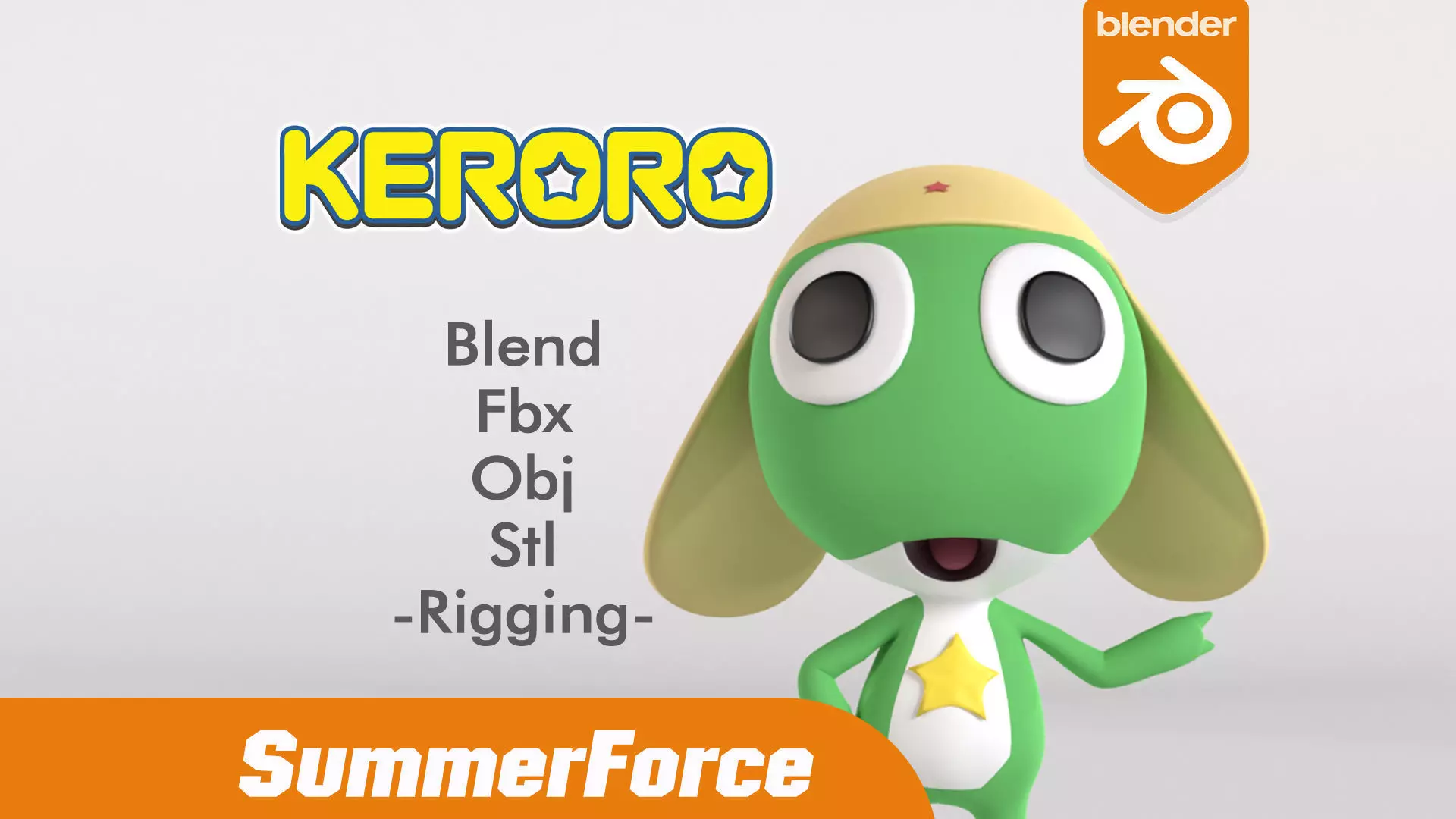 Keroro Sgt Frog 3D Model 3D model
