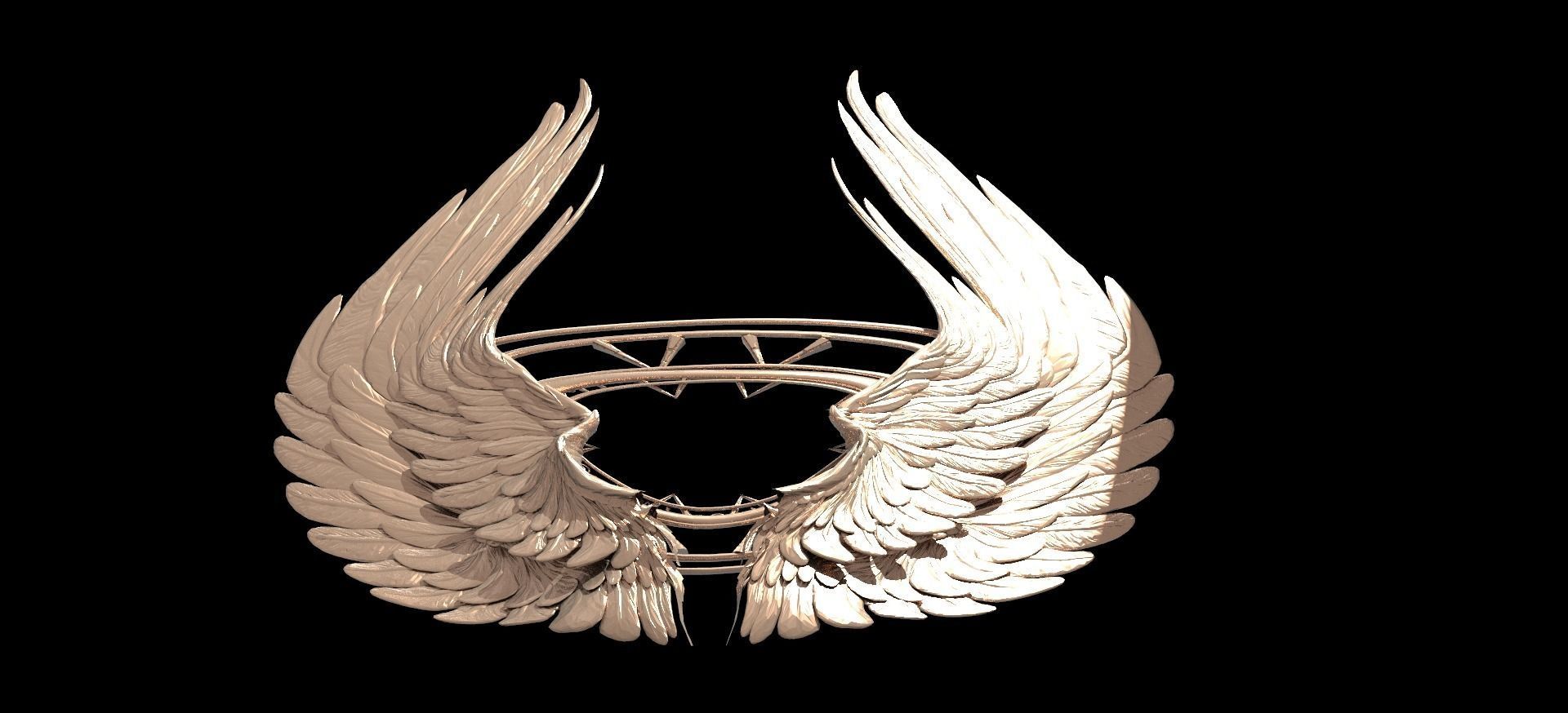 Warrior Metatron Wings 3D model_1