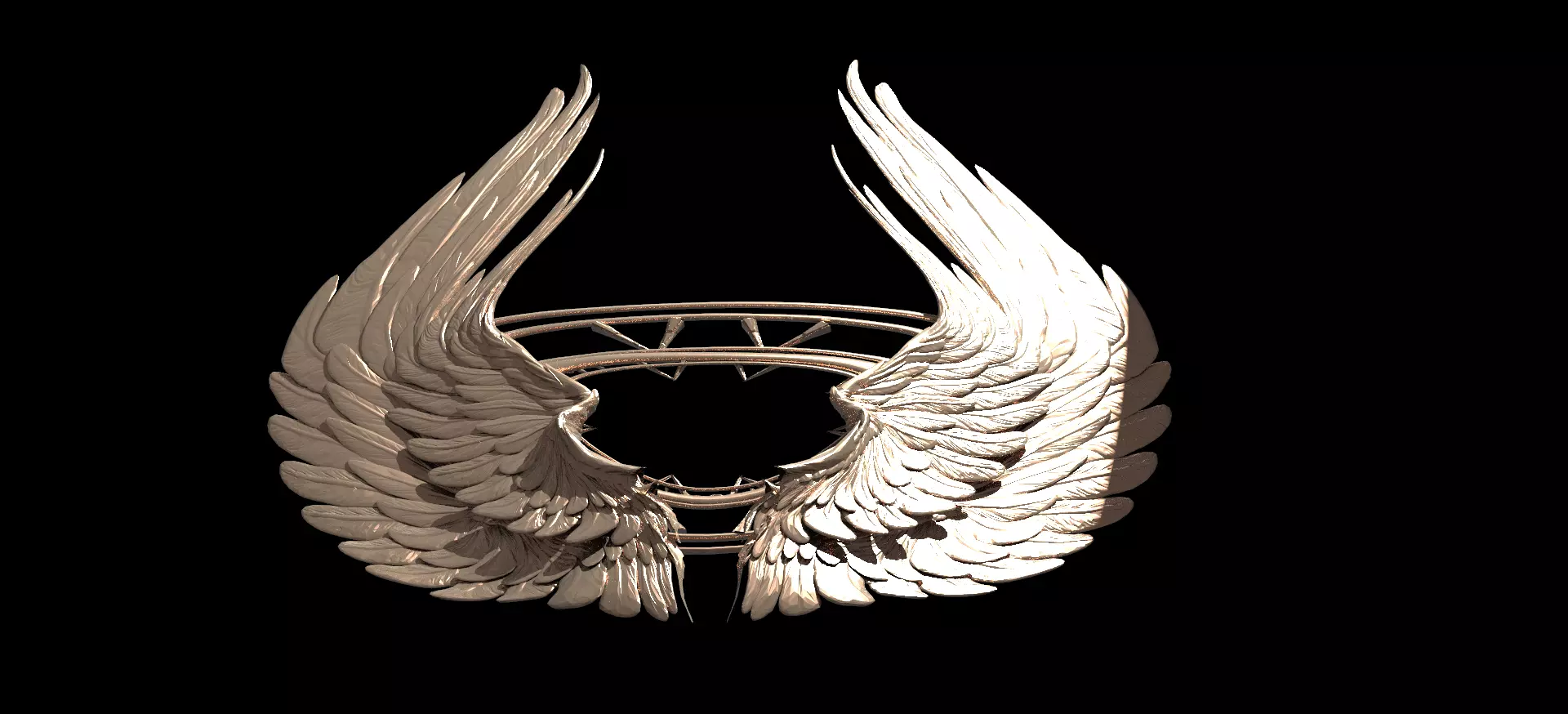 Warrior Metatron Wings 3D model_0