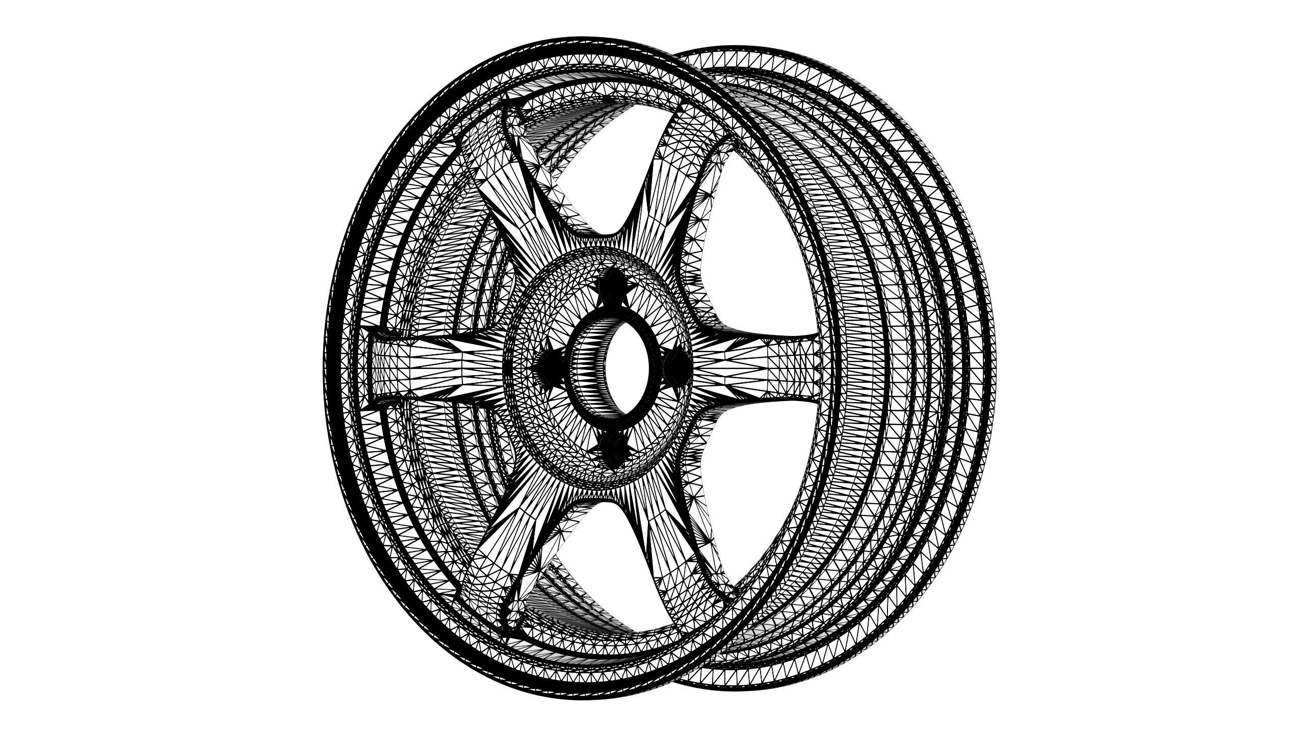 Volk RAYS TE37 OG Low-poly 3D model_10