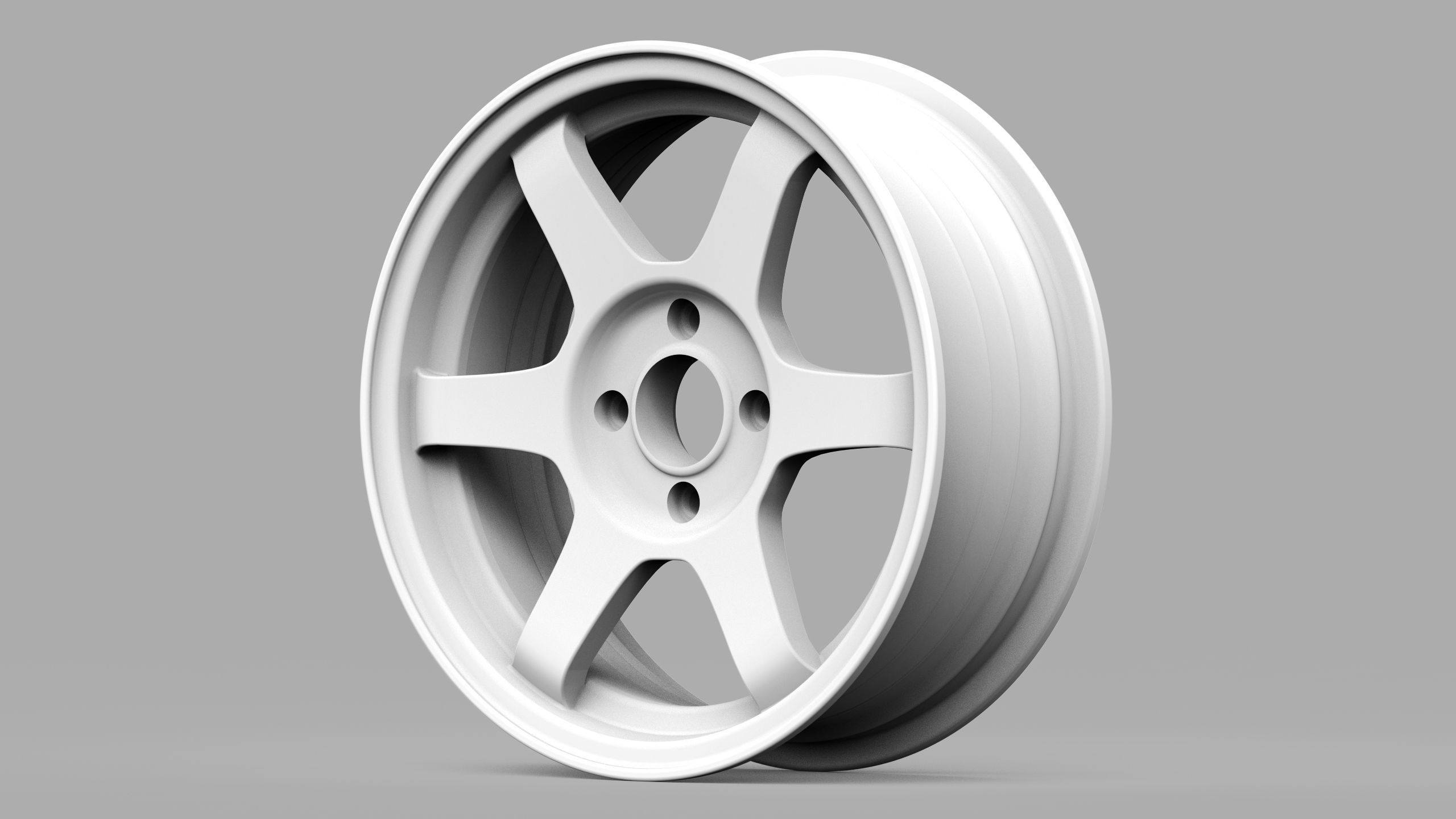 Volk RAYS TE37 OG Low-poly 3D model_8