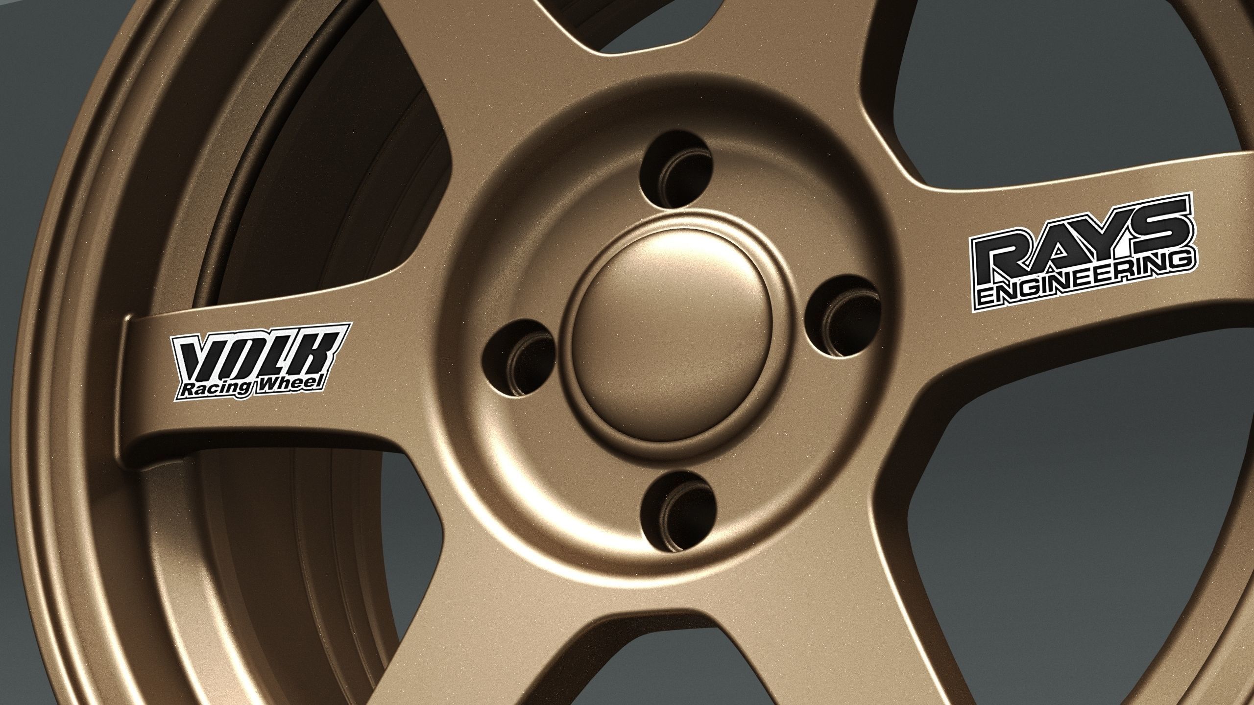 Volk RAYS TE37 OG Low-poly 3D model_3