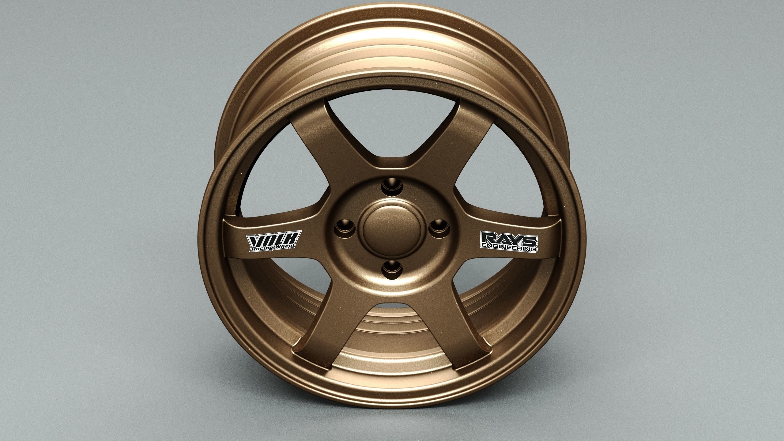 Volk RAYS TE37 OG Low-poly 3D model_4