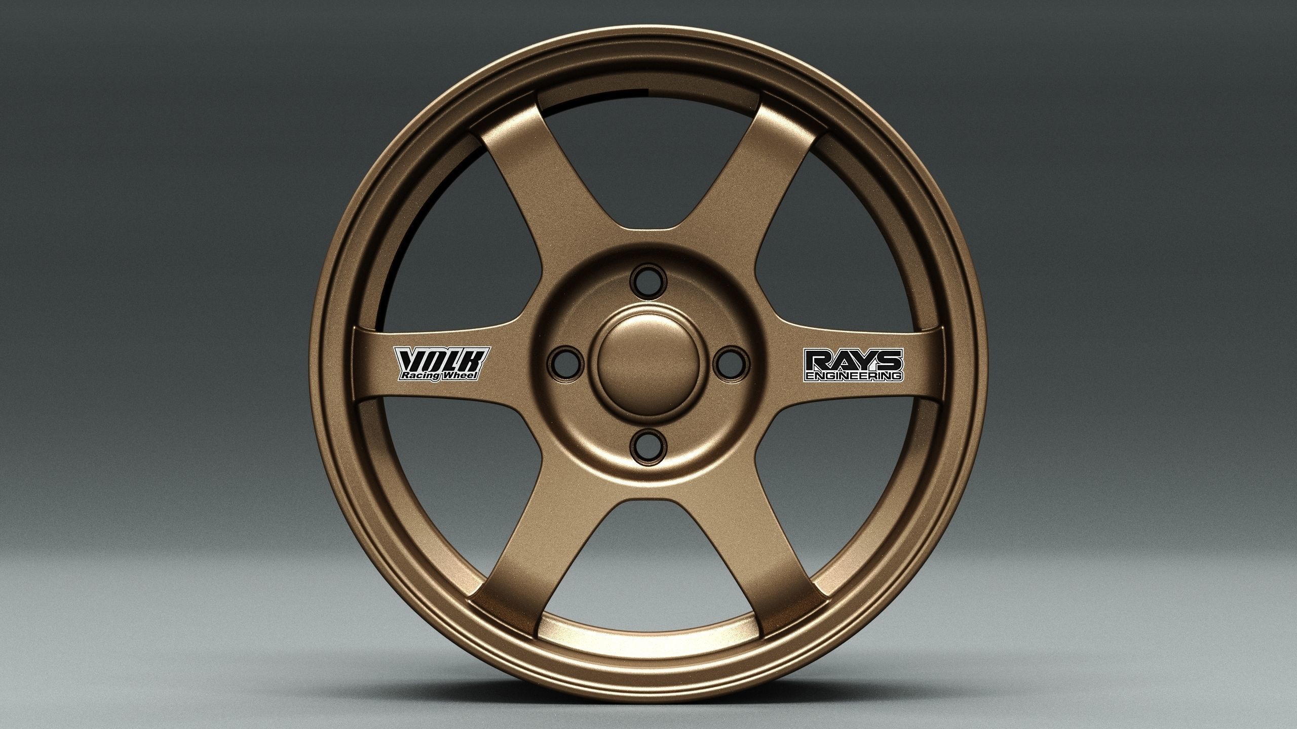 Volk RAYS TE37 OG Low-poly 3D model_5