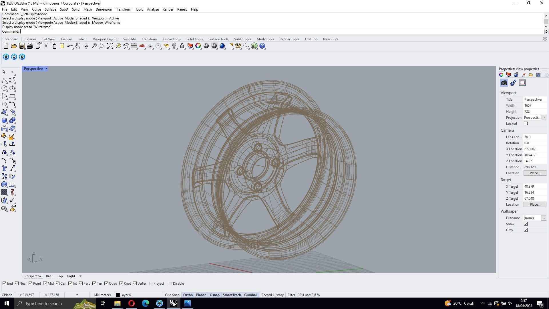 Volk RAYS TE37 OG Low-poly 3D model_13