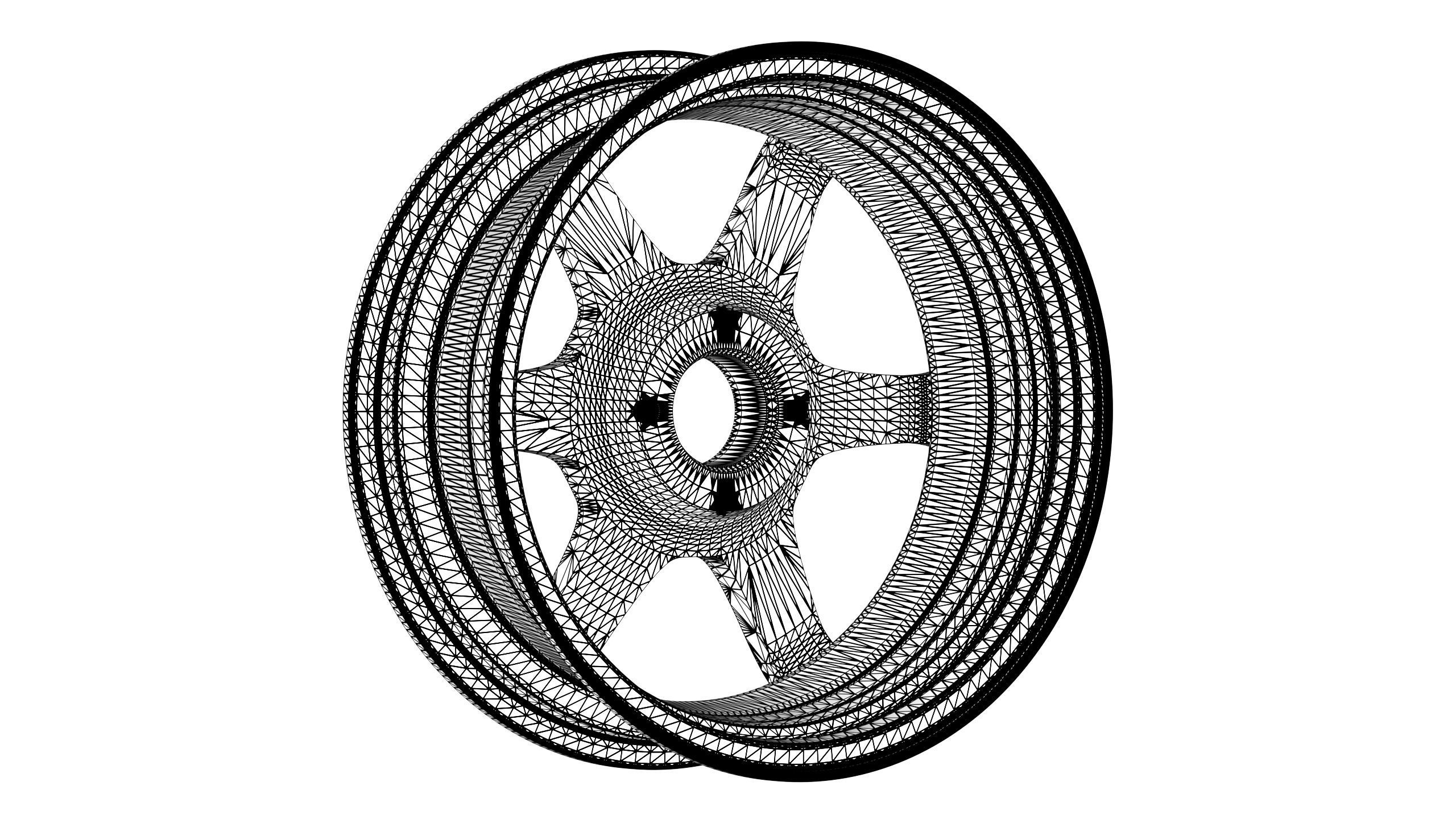 Volk RAYS TE37 OG Low-poly 3D model_11