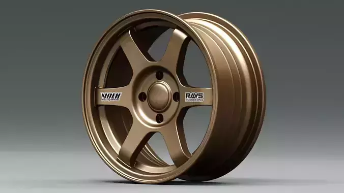 Volk RAYS TE37 OG  Low-poly 3D model