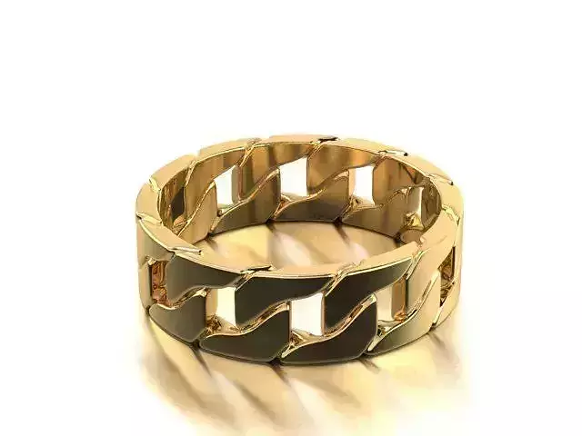 Cuban Chain Ring Stackble Ring