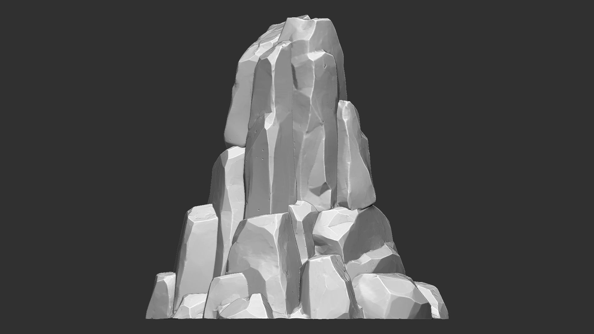 3D Mountain rock Zbrush sculpt 3D model_2