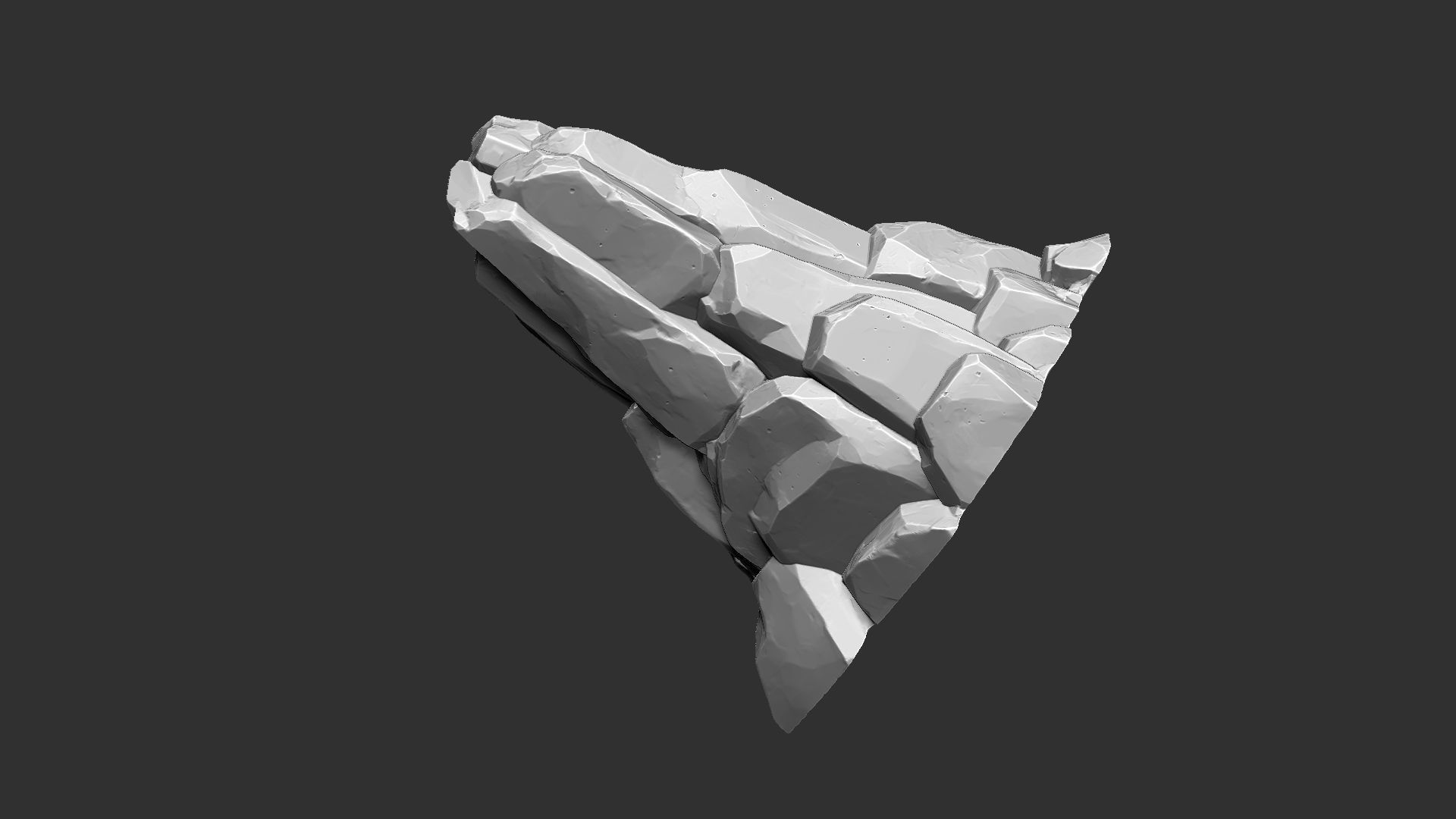 3D Mountain rock Zbrush sculpt 3D model_6