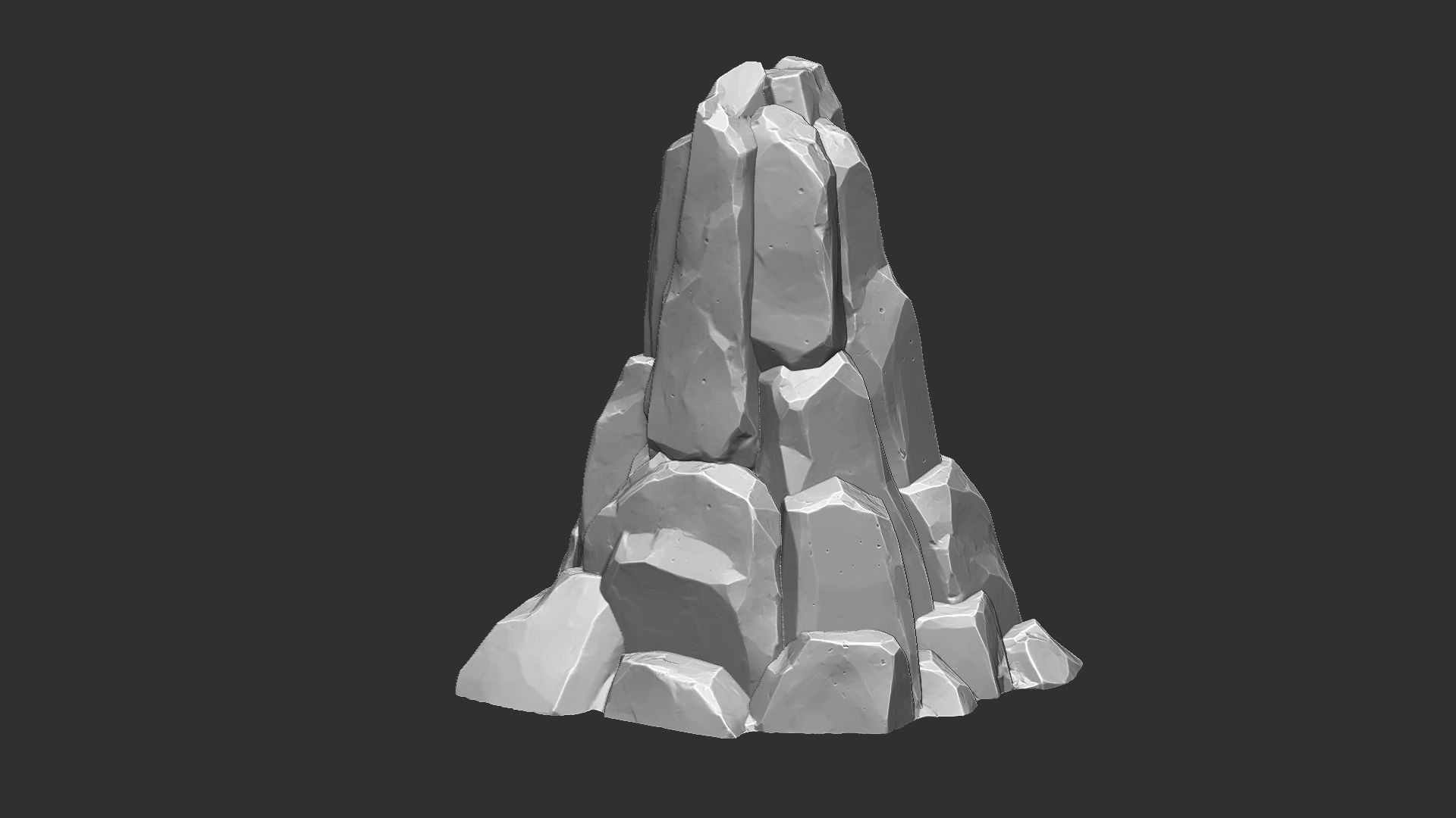 3D Mountain rock Zbrush sculpt 3D model_14