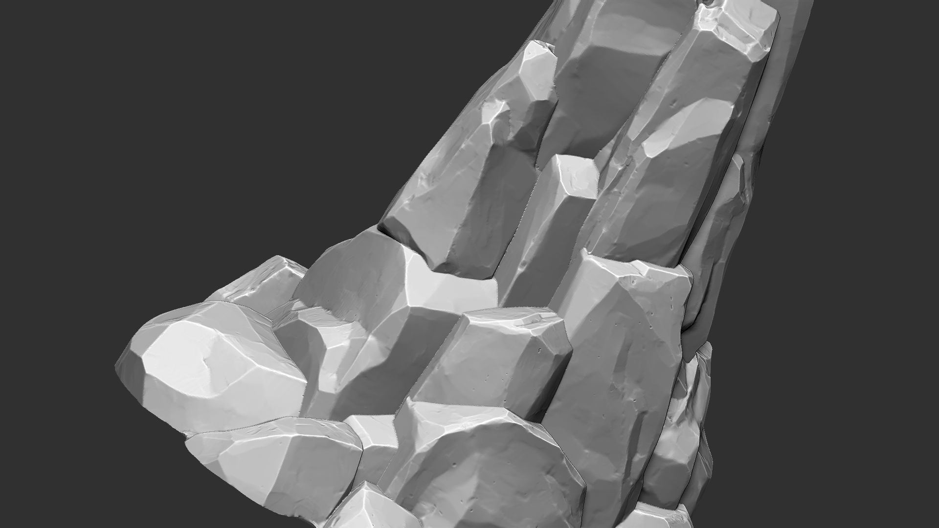 3D Mountain rock Zbrush sculpt 3D model_21
