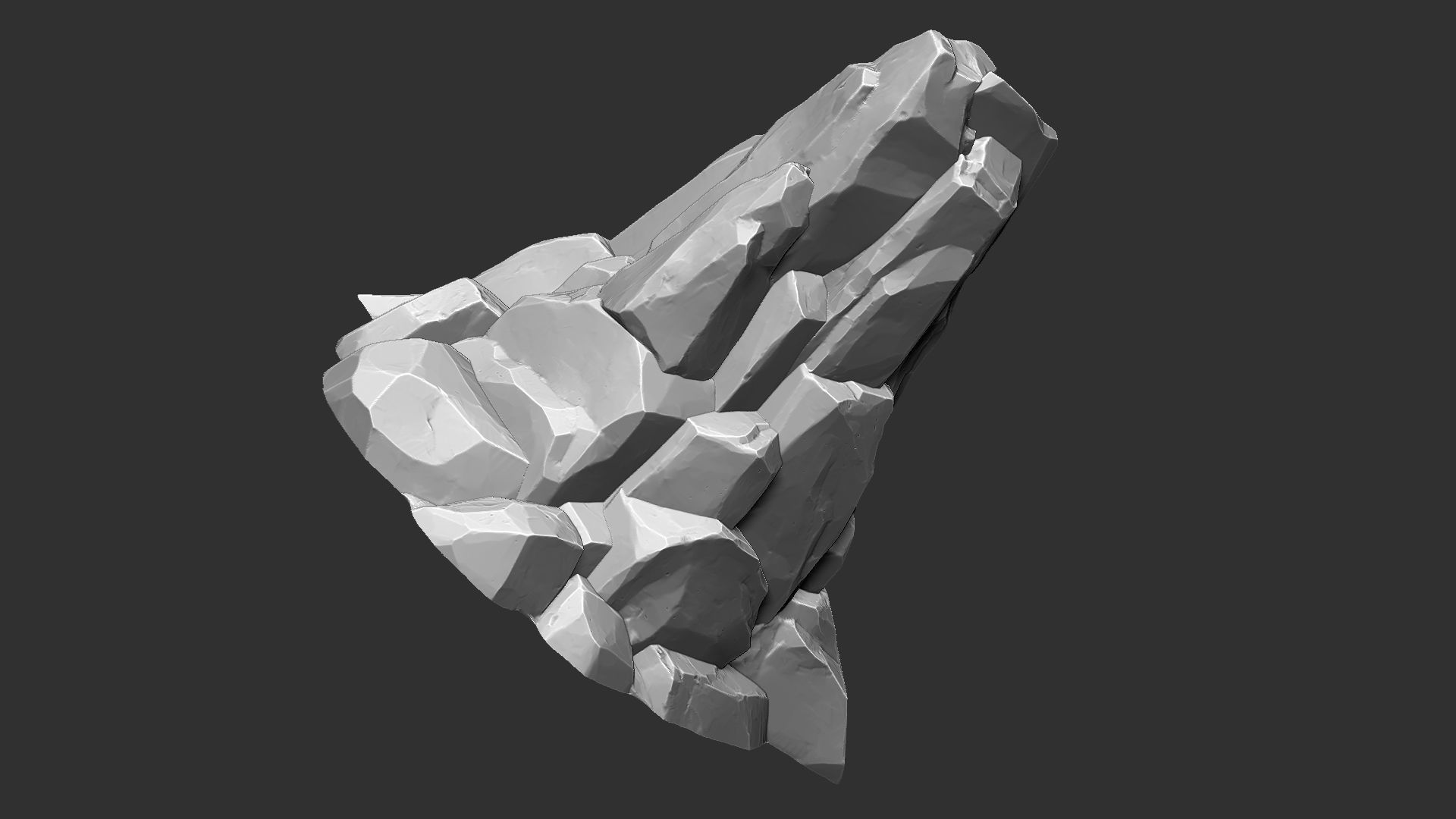 3D Mountain rock Zbrush sculpt 3D model_13