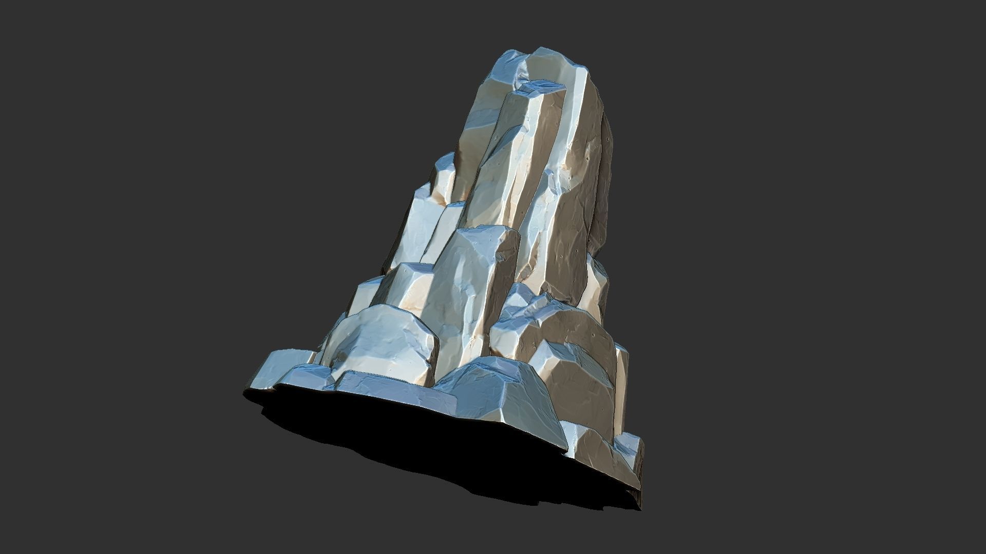 3D Mountain rock Zbrush sculpt 3D model_16