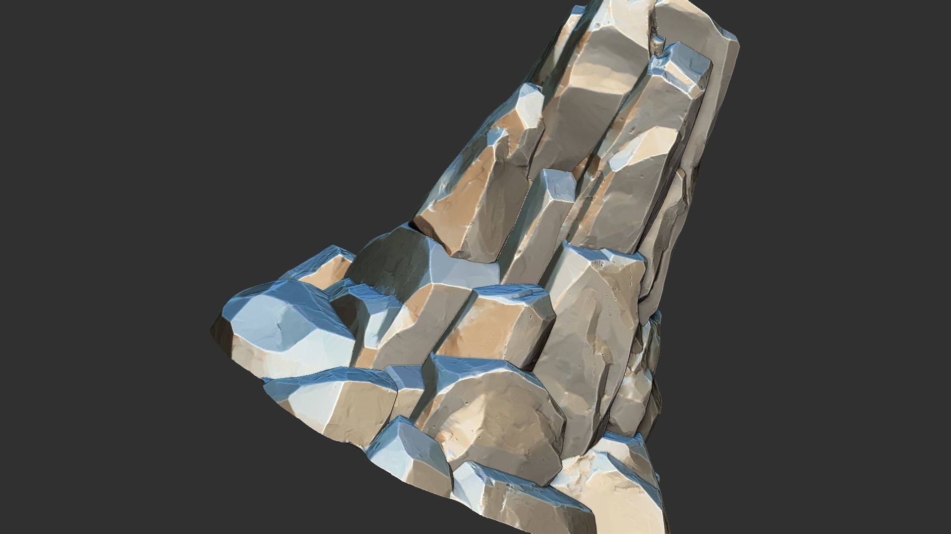 3D Mountain rock Zbrush sculpt 3D model_22