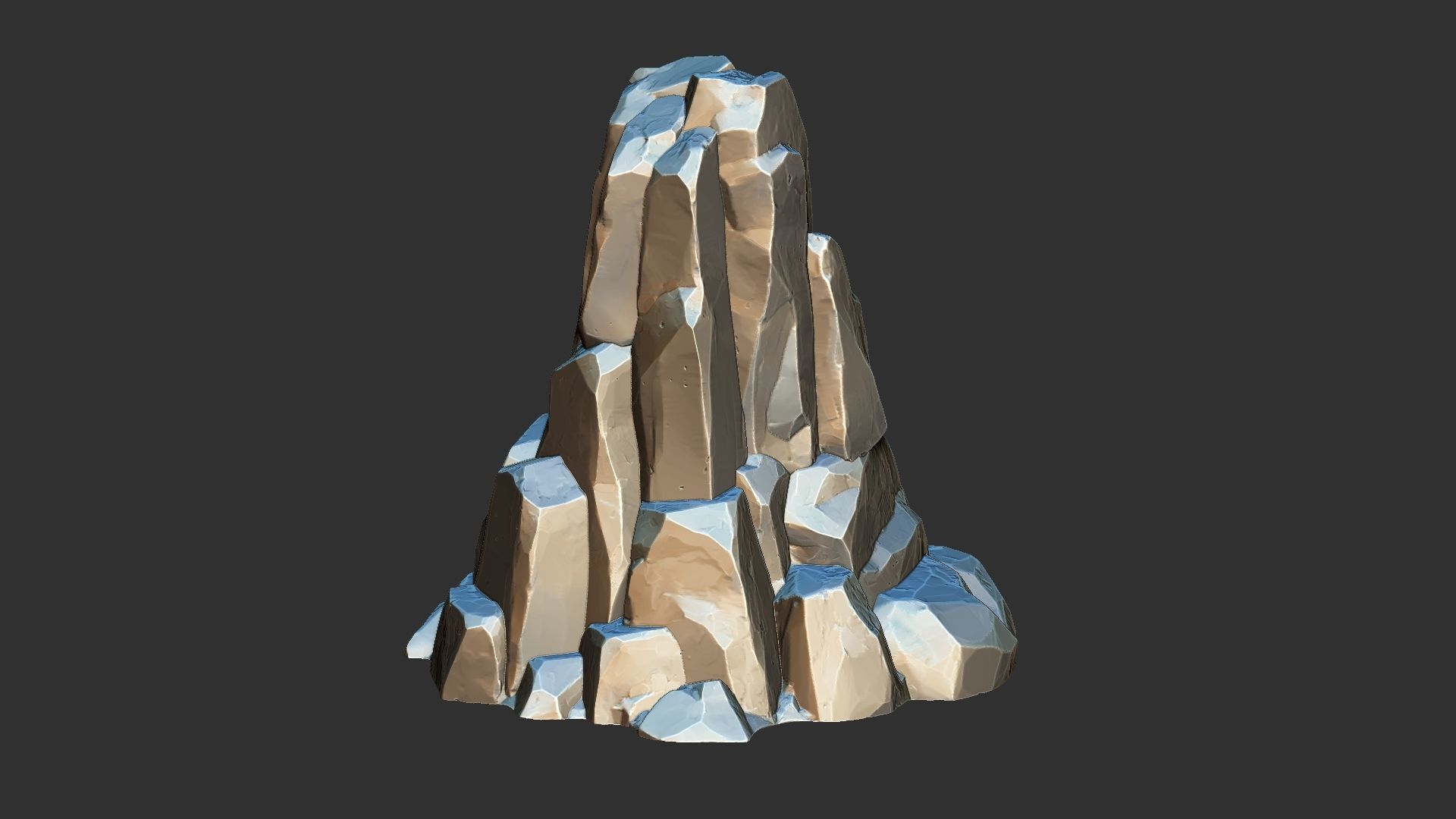 3D Mountain rock Zbrush sculpt 3D model_17