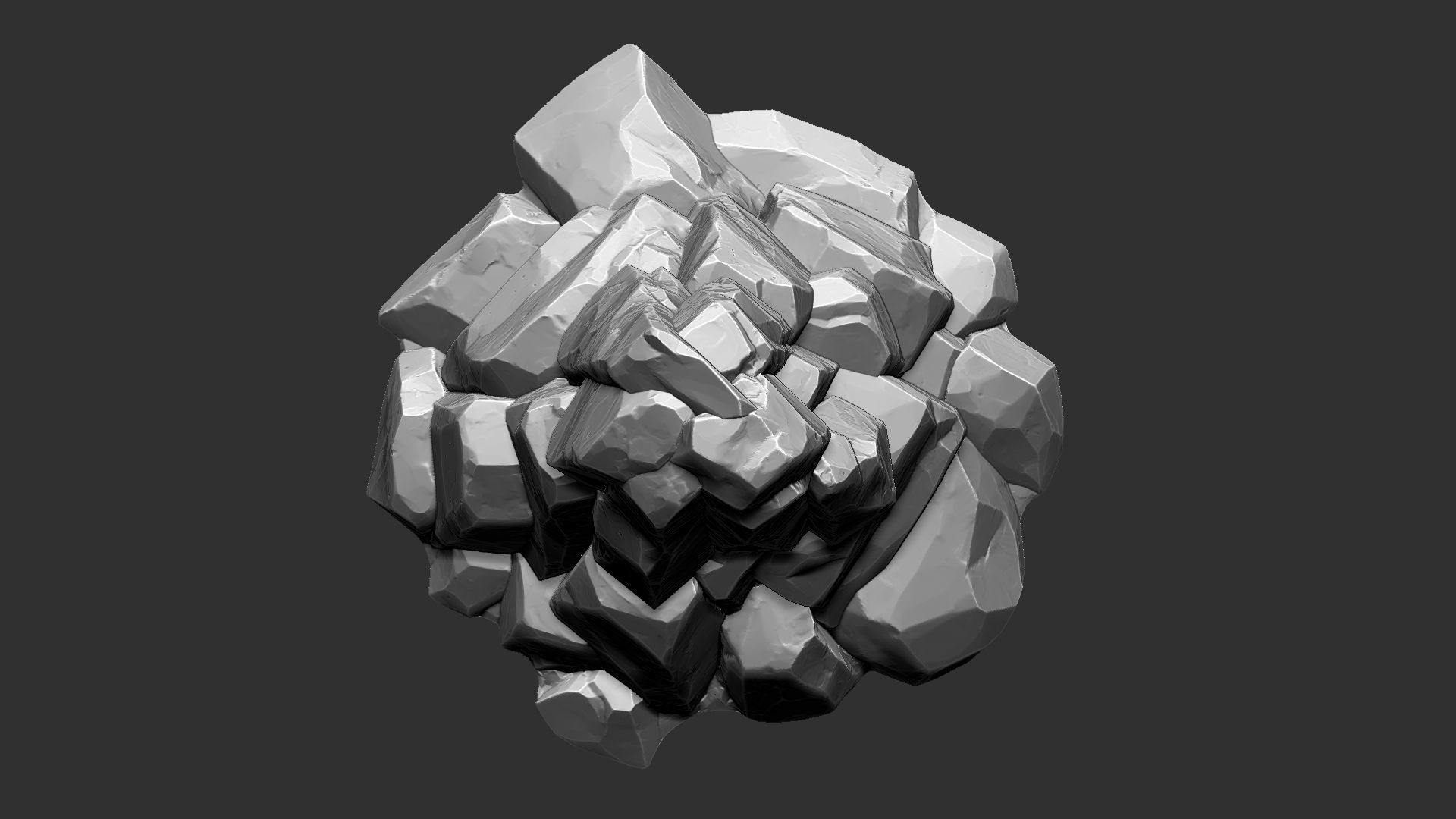 3D Mountain rock Zbrush sculpt 3D model_20